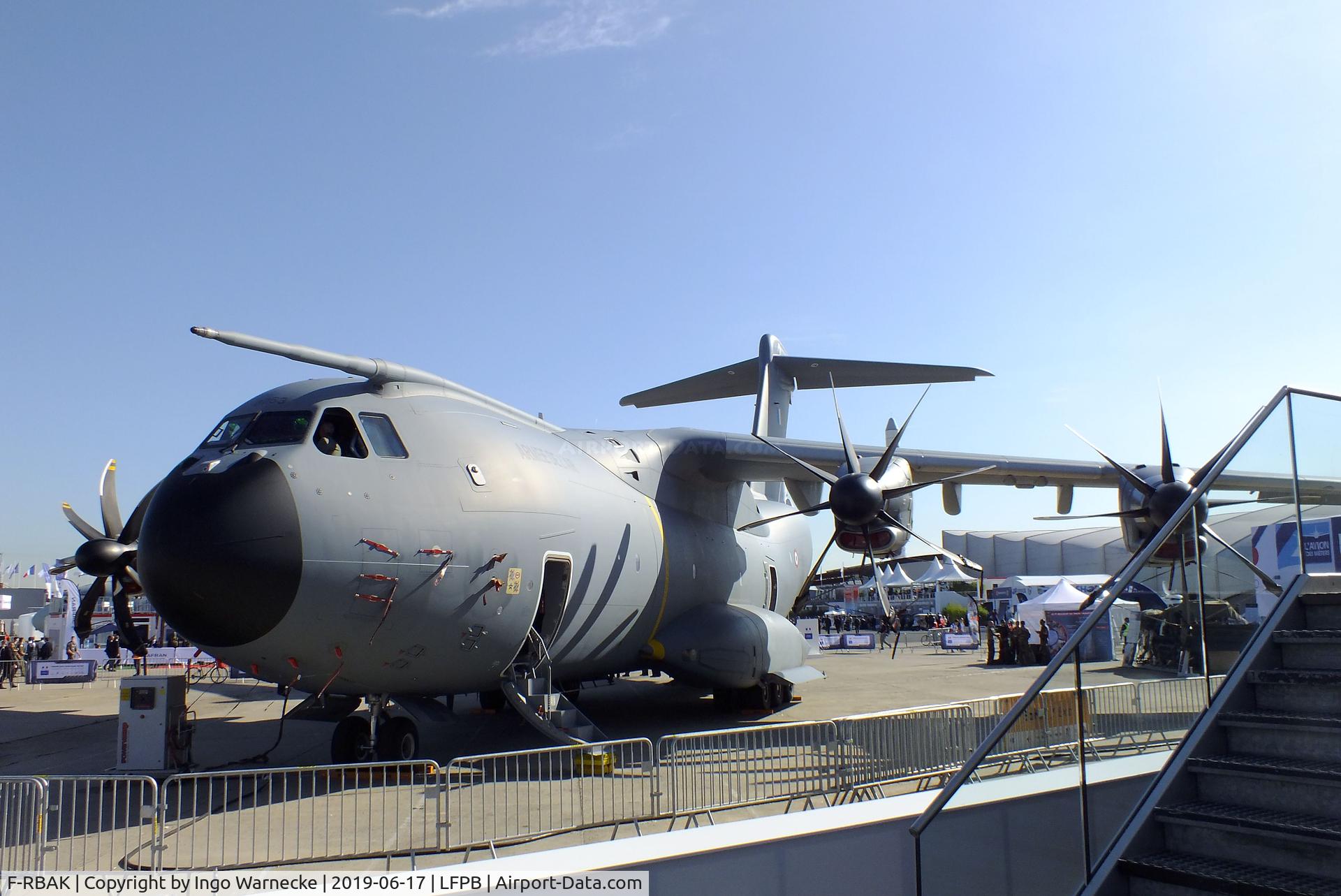 F-RBAK, 2016 Airbus A400M-180 C/N 053, Airbus A400M-180 Atlas of the Armee de l'Air at the Aerosalon 2019, Paris