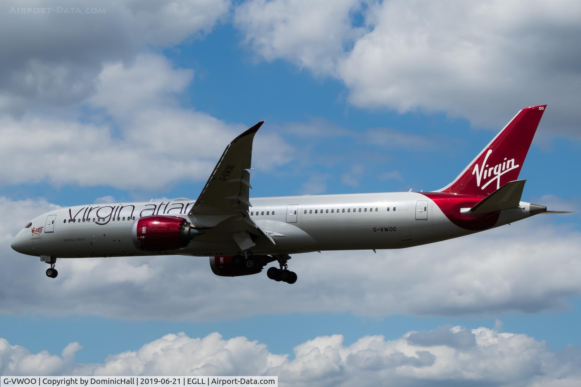 G-VWOO, 2018 Boeing 787-9 Dreamliner Dreamliner C/N 37979, Landing RWY 27L
