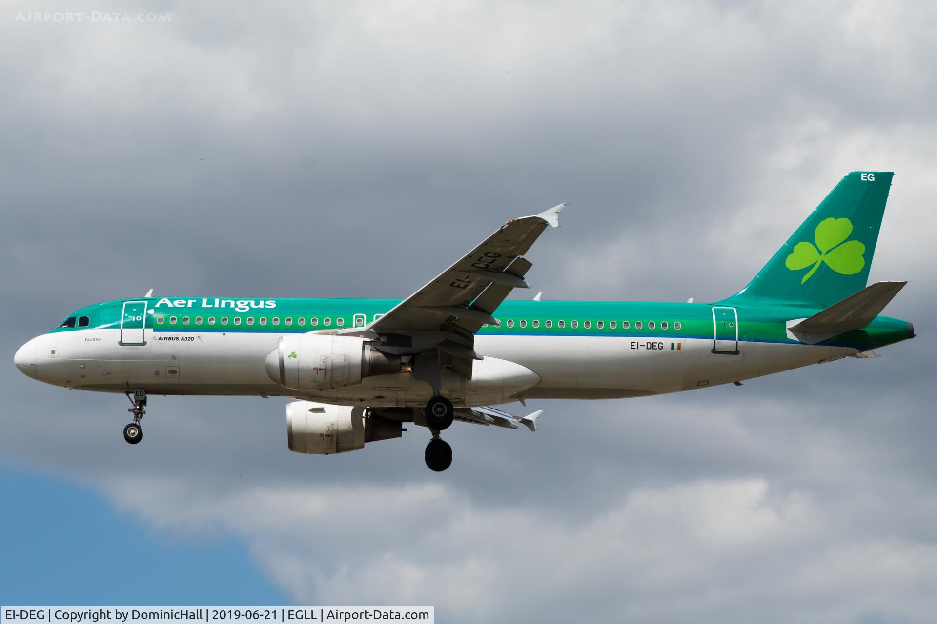EI-DEG, 2004 Airbus A320-214 C/N 2272, Landing RWY 27L