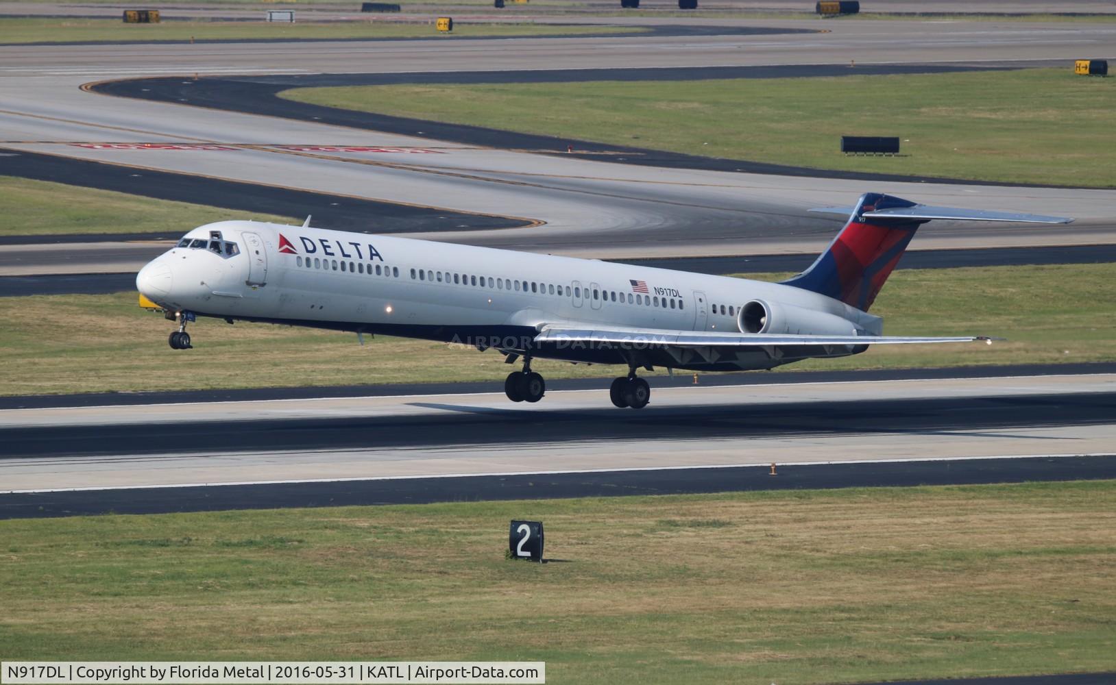 N917DL, 1988 McDonnell Douglas MD-88 C/N 49573, ATL spotting