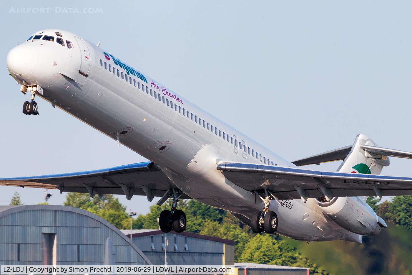 LZ-LDJ, 1995 McDonnell Douglas MD-82 (DC-9-82) C/N 53230, LZ-LDJ @ Linz Airport