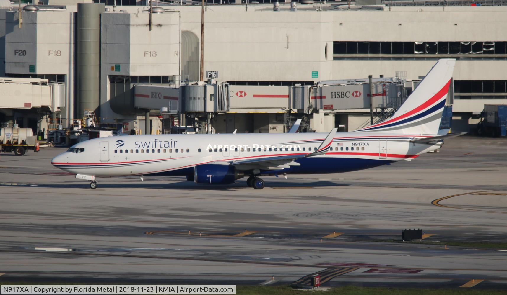 N917XA, 2002 Boeing 737-86J C/N 32917, MIA spotting