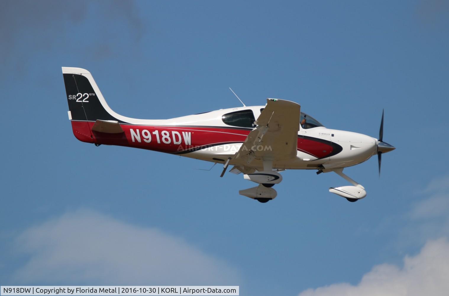 N918DW, 2013 Cirrus SR22 GTS C/N 4002, Cirrus SR22