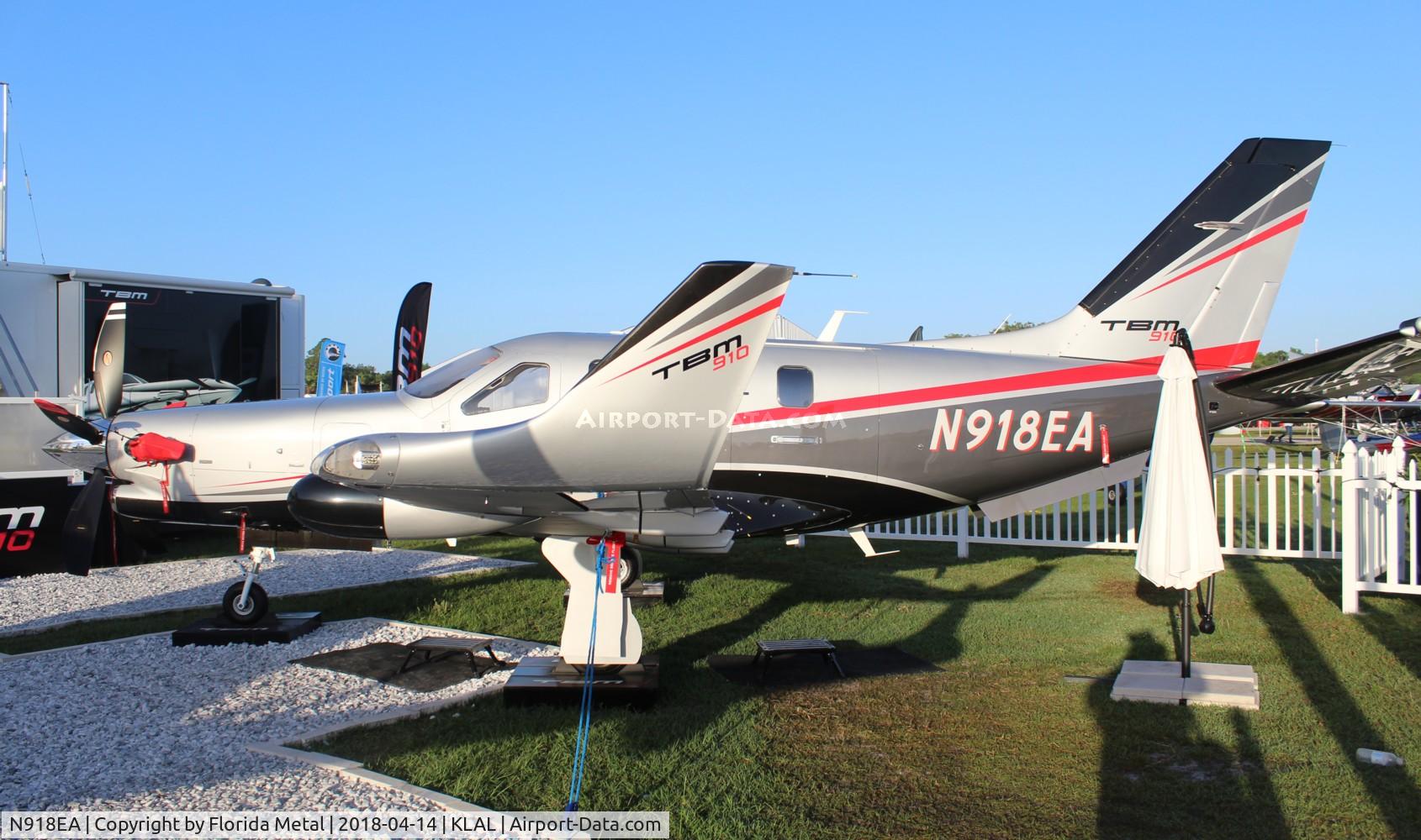 N918EA, 2018 Daher TBM-910 C/N 1223, TBM-910