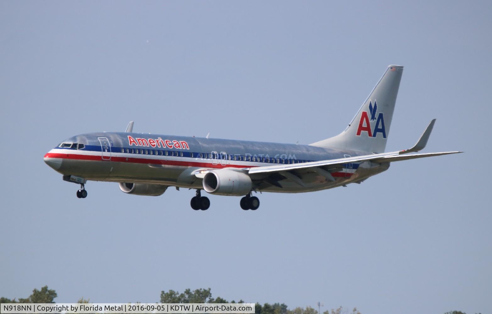 N918NN, 2013 Boeing 737-823 C/N 33228, DTW spotting