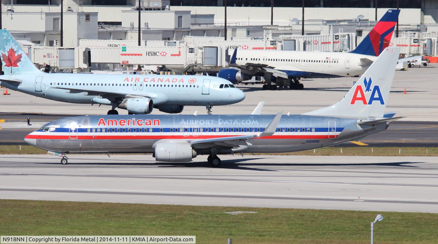 N918NN, 2013 Boeing 737-823 C/N 33228, MIA spotting