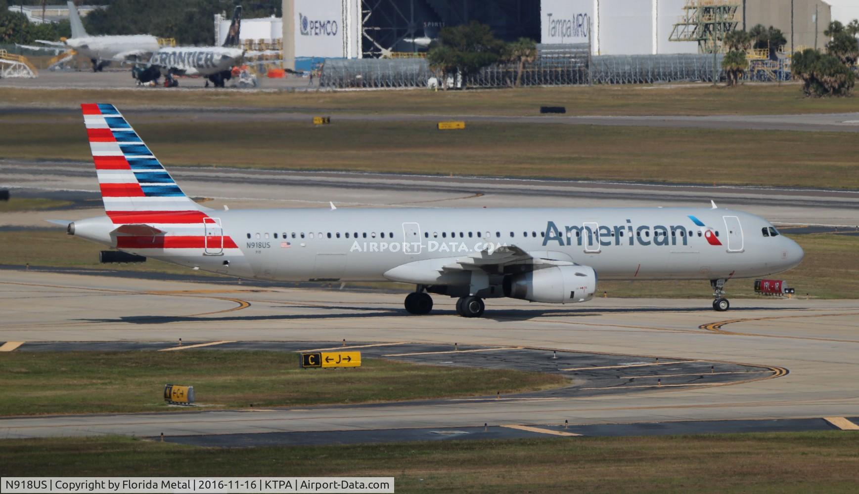 N918US, 2015 Airbus A321-231 C/N 6443, TPA spotting