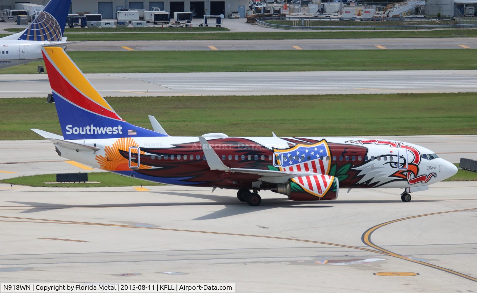 N918WN, 2008 Boeing 737-7H4 C/N 29843, FLL spotting