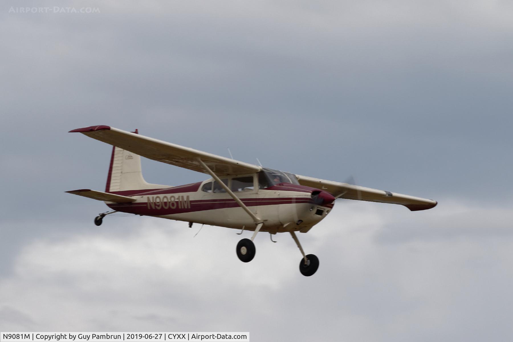 N9081M, 1970 Cessna 180H Skywagon C/N 18052181, Landing