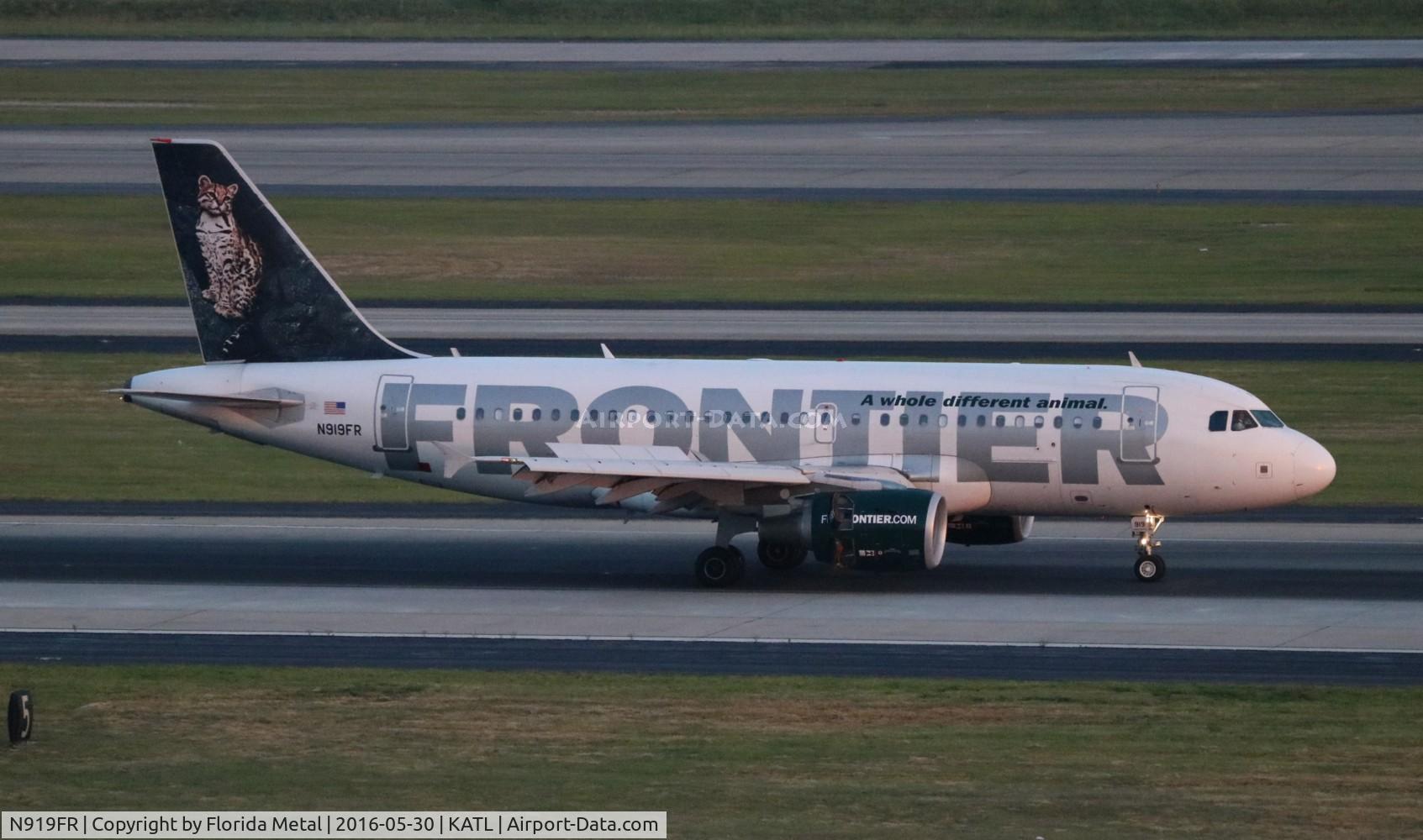 N919FR, 2003 Airbus A319-111 C/N 1980, ATL spotting