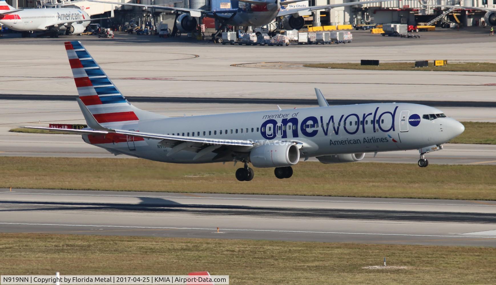 N919NN, 2013 Boeing 737-823 C/N 29573, MIA spotting