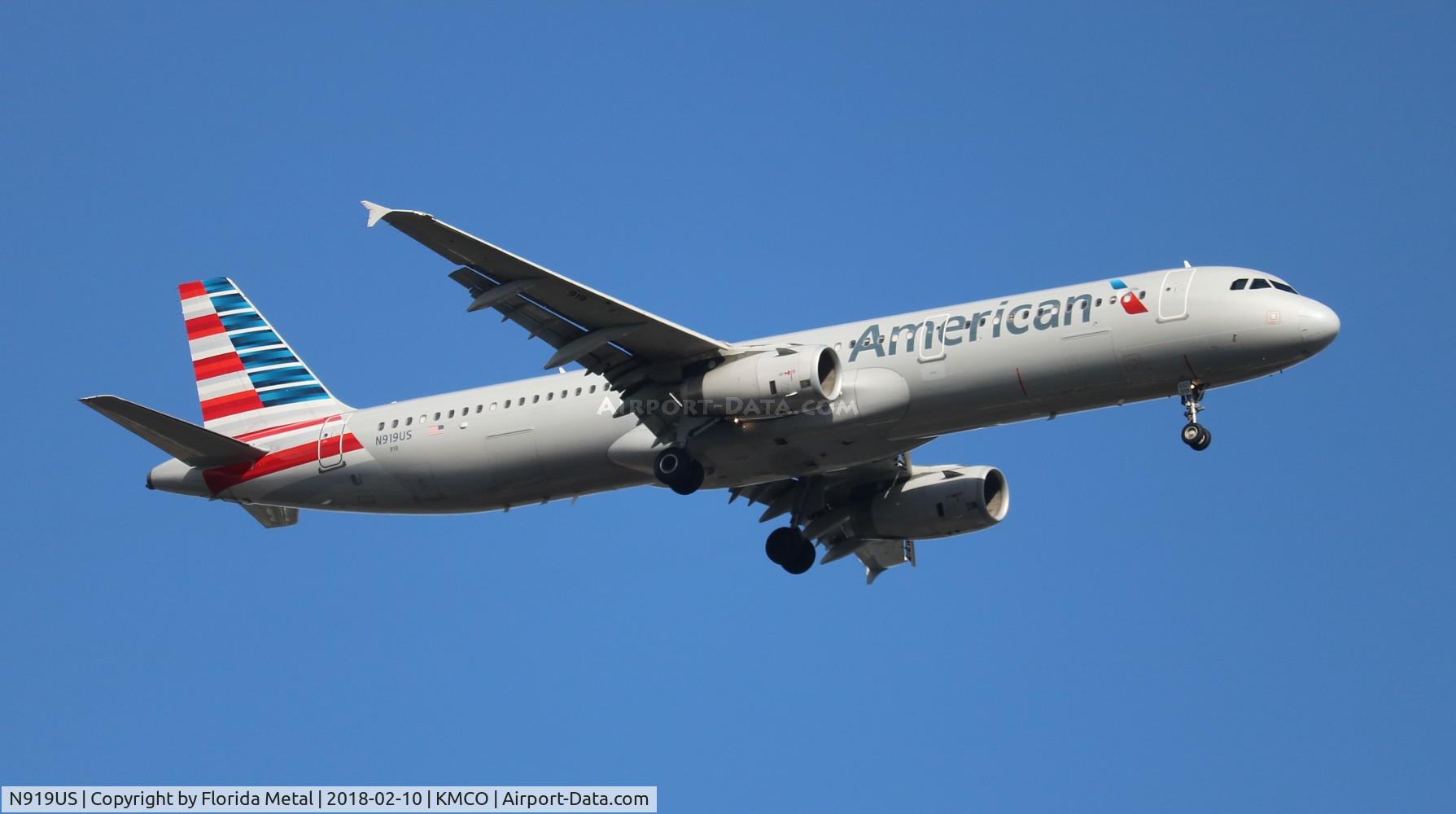 N919US, 2015 Airbus A321-231 C/N 6479, MCO spotting