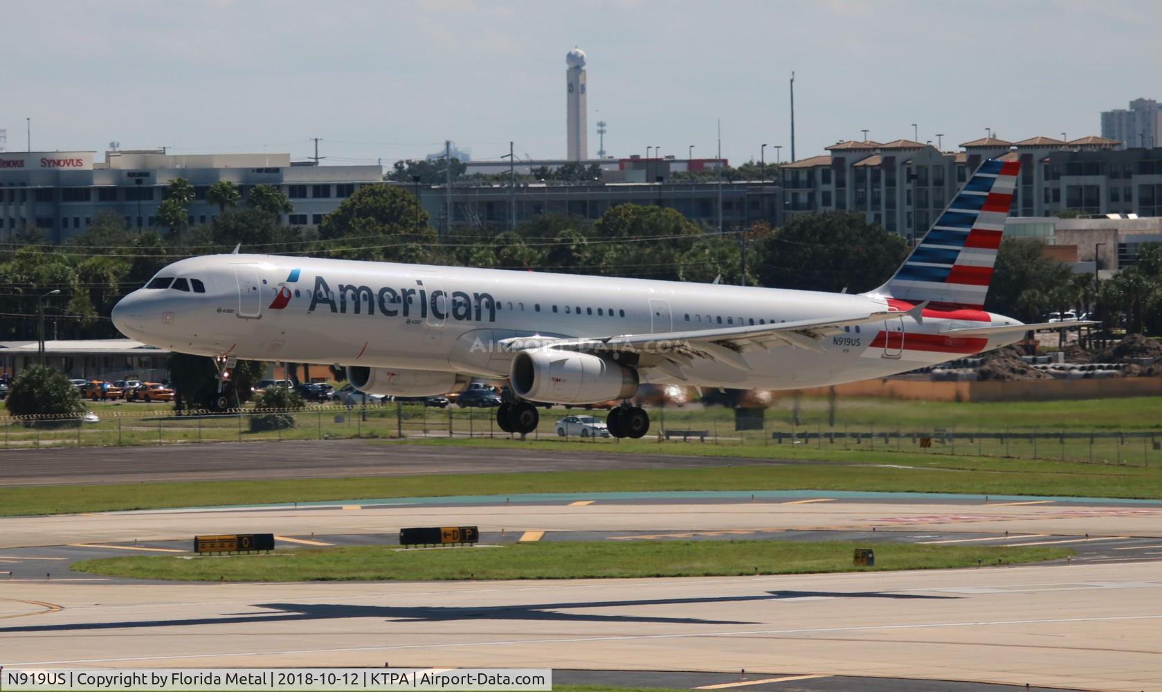 N919US, 2015 Airbus A321-231 C/N 6479, TPA spotting