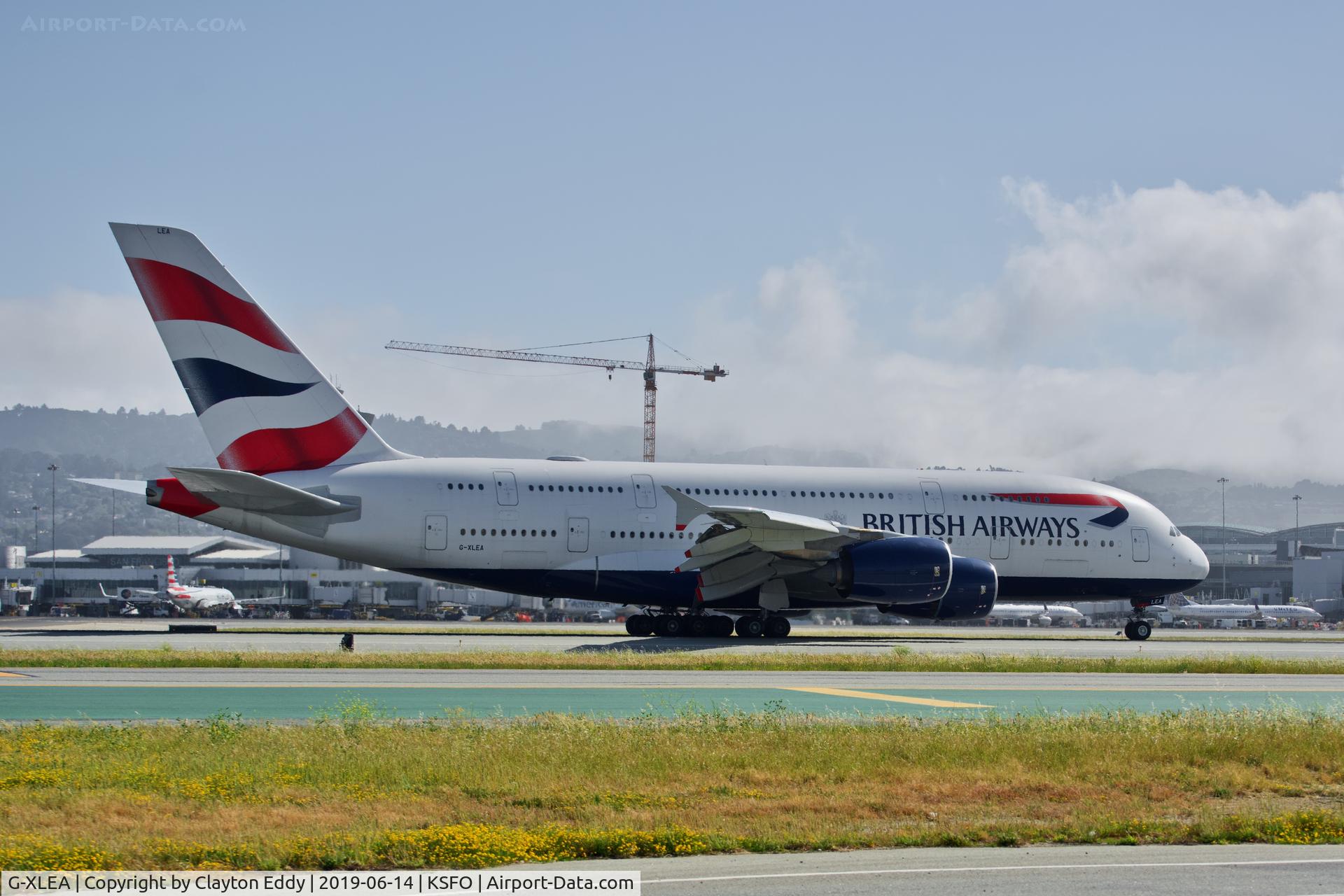G-XLEA, 2012 Airbus A380-841 C/N 095, SFO 2019.