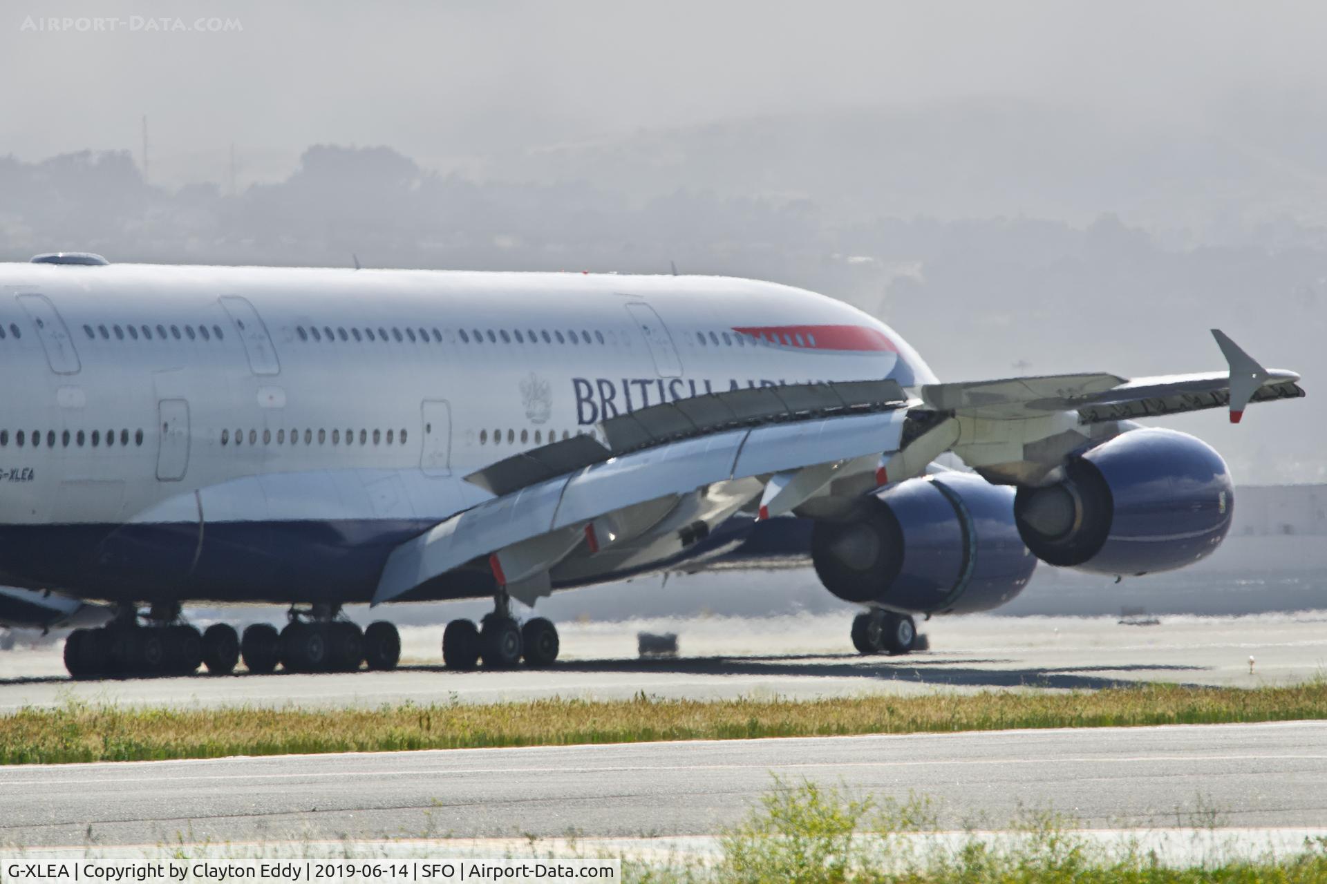 G-XLEA, 2012 Airbus A380-841 C/N 095, SFO 2019.