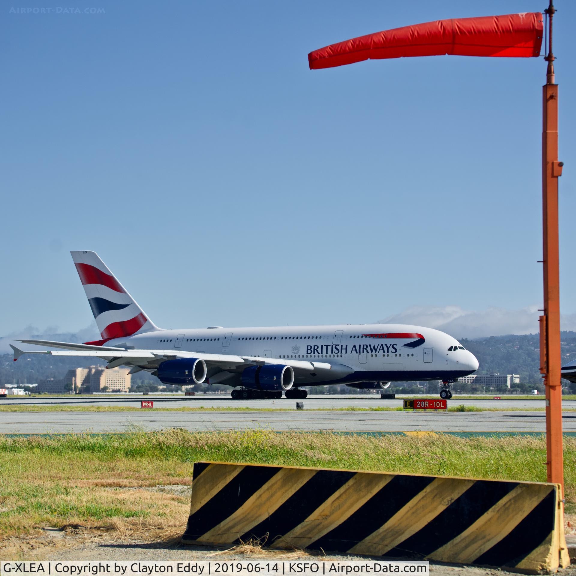 G-XLEA, 2012 Airbus A380-841 C/N 095, SFO 2019.