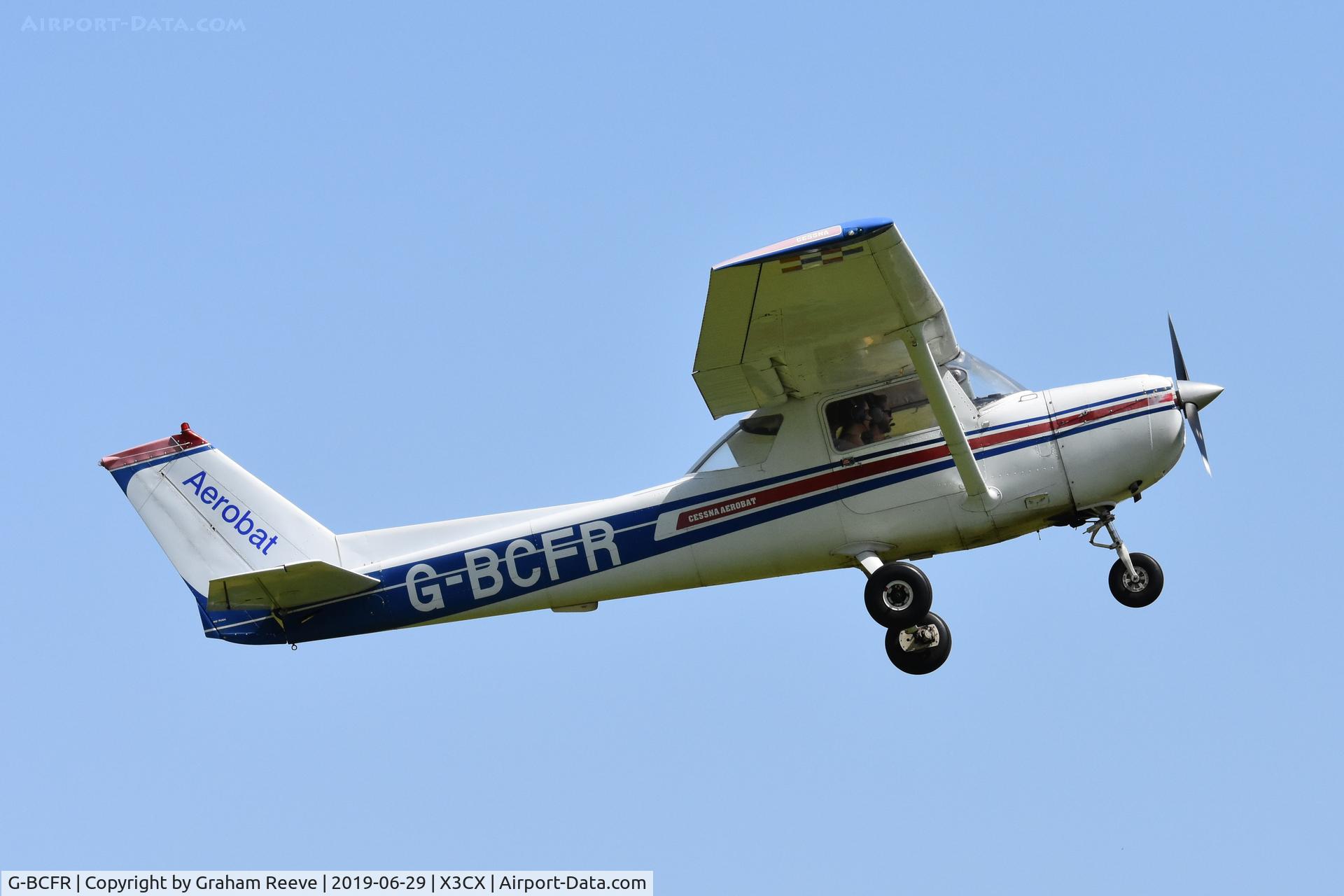 G-BCFR, 1974 Reims FRA150L Aerobat C/N 0244, Departing from Northrepps.
