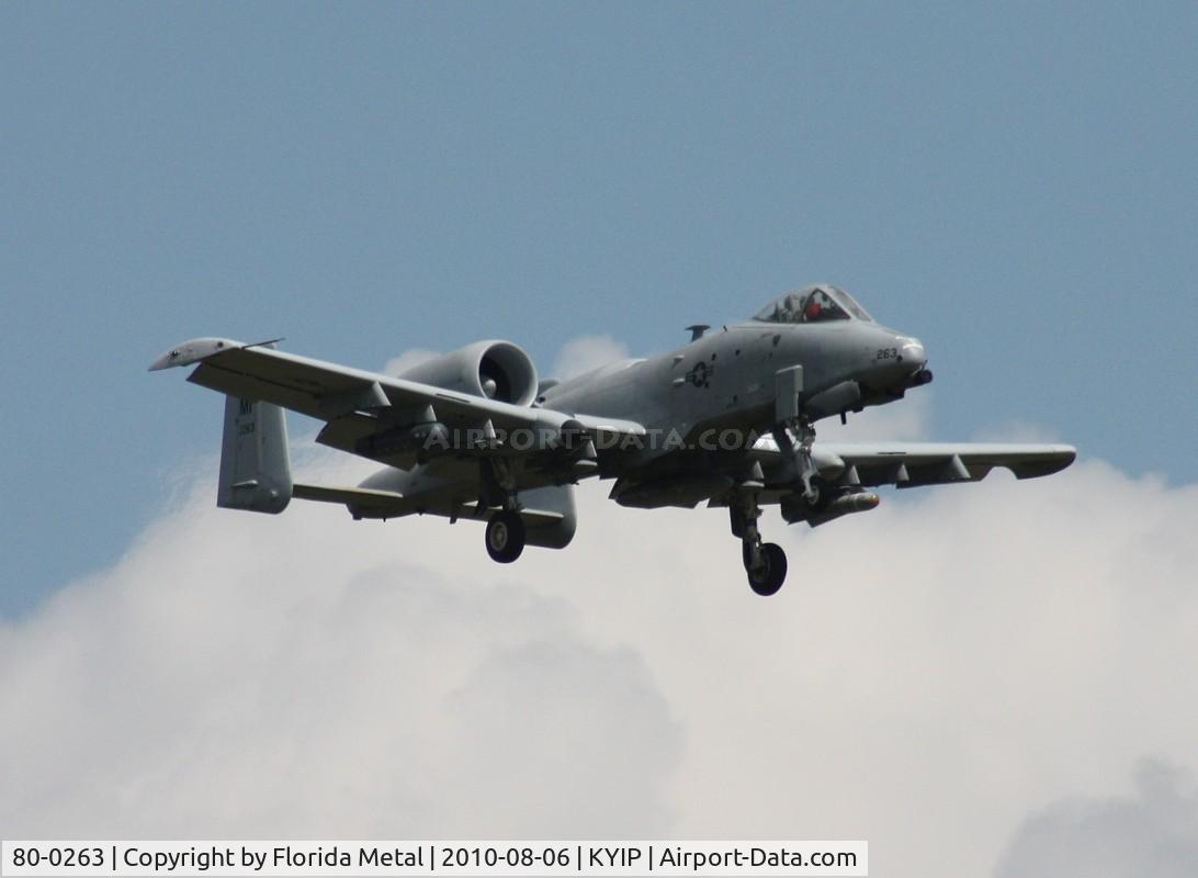 80-0263, 1980 Fairchild Republic A-10C Thunderbolt II C/N A10-0613, Thunder Over Michigan 2010