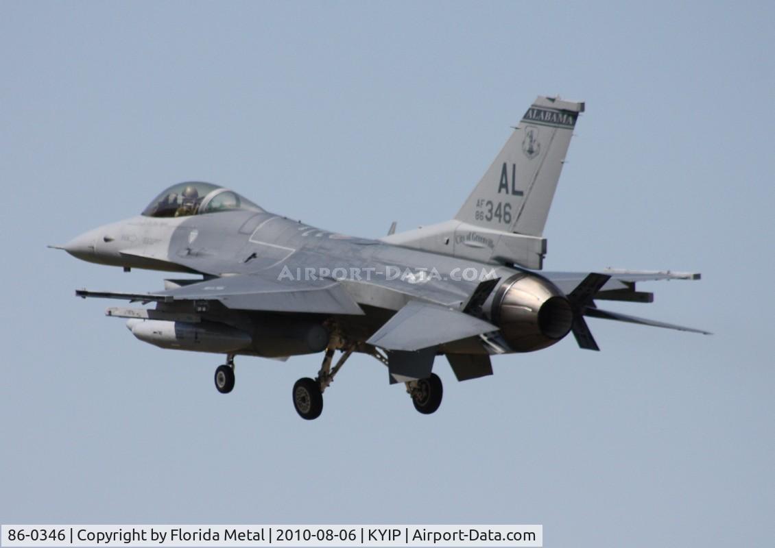 86-0346, 1986 General Dynamics F-16C Fighting Falcon C/N 5C-452, Thunder Over Michigan 2010