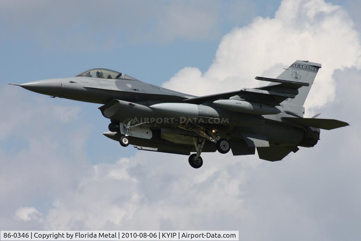 86-0346, 1986 General Dynamics F-16C Fighting Falcon C/N 5C-452, Thunder Over Michigan 2010