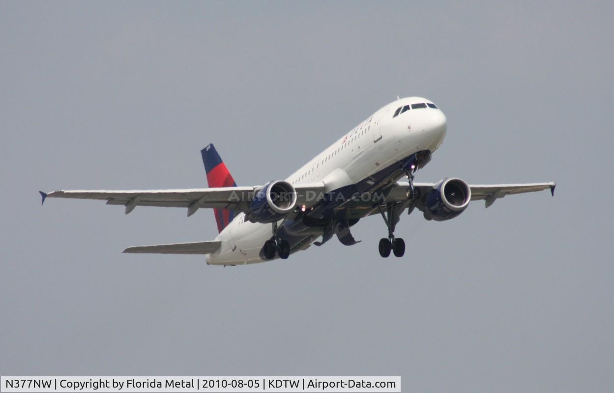 N377NW, 2003 Airbus A320-211 C/N 2082, DTW spotting