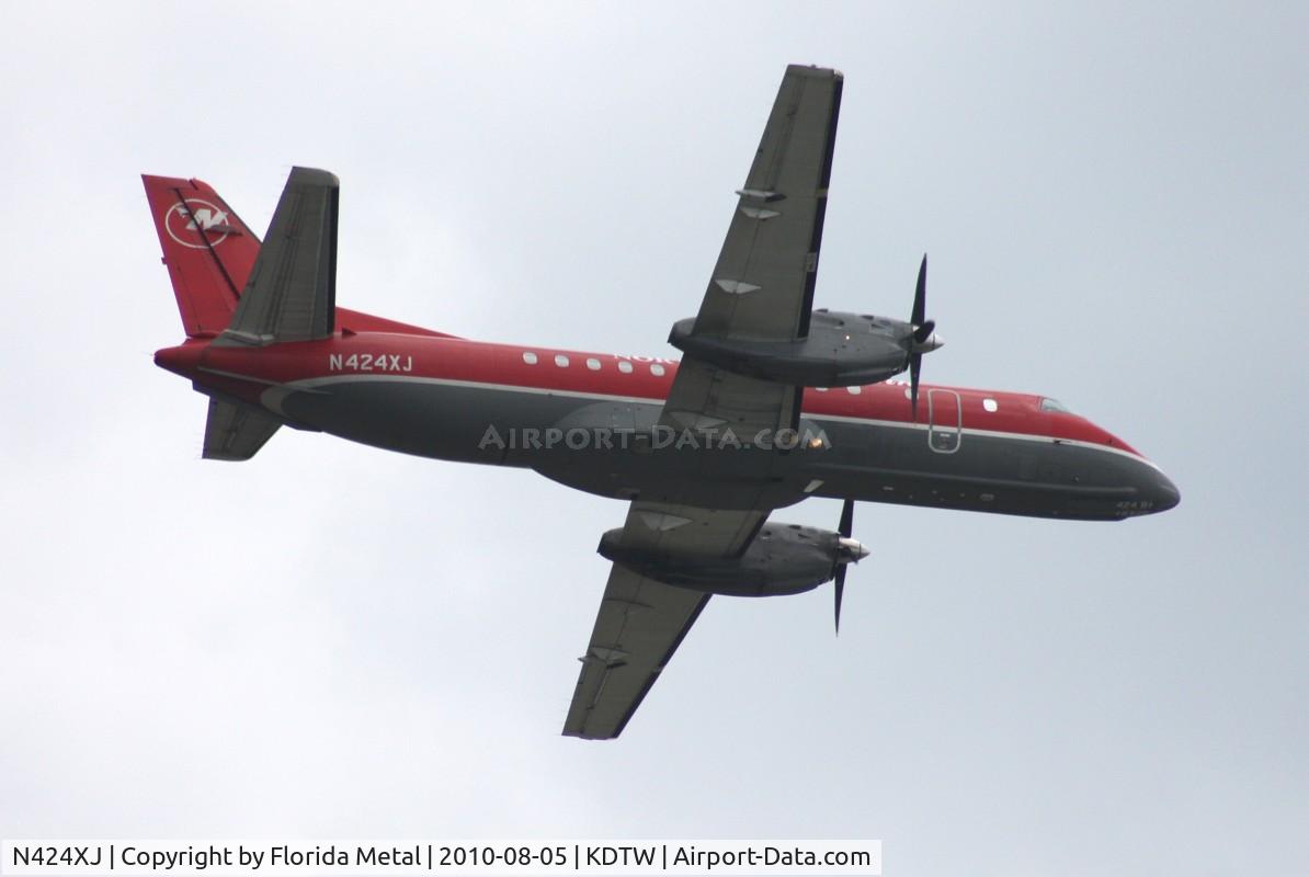 N424XJ, 1997 Saab 340B C/N 340B424, DTW spotting