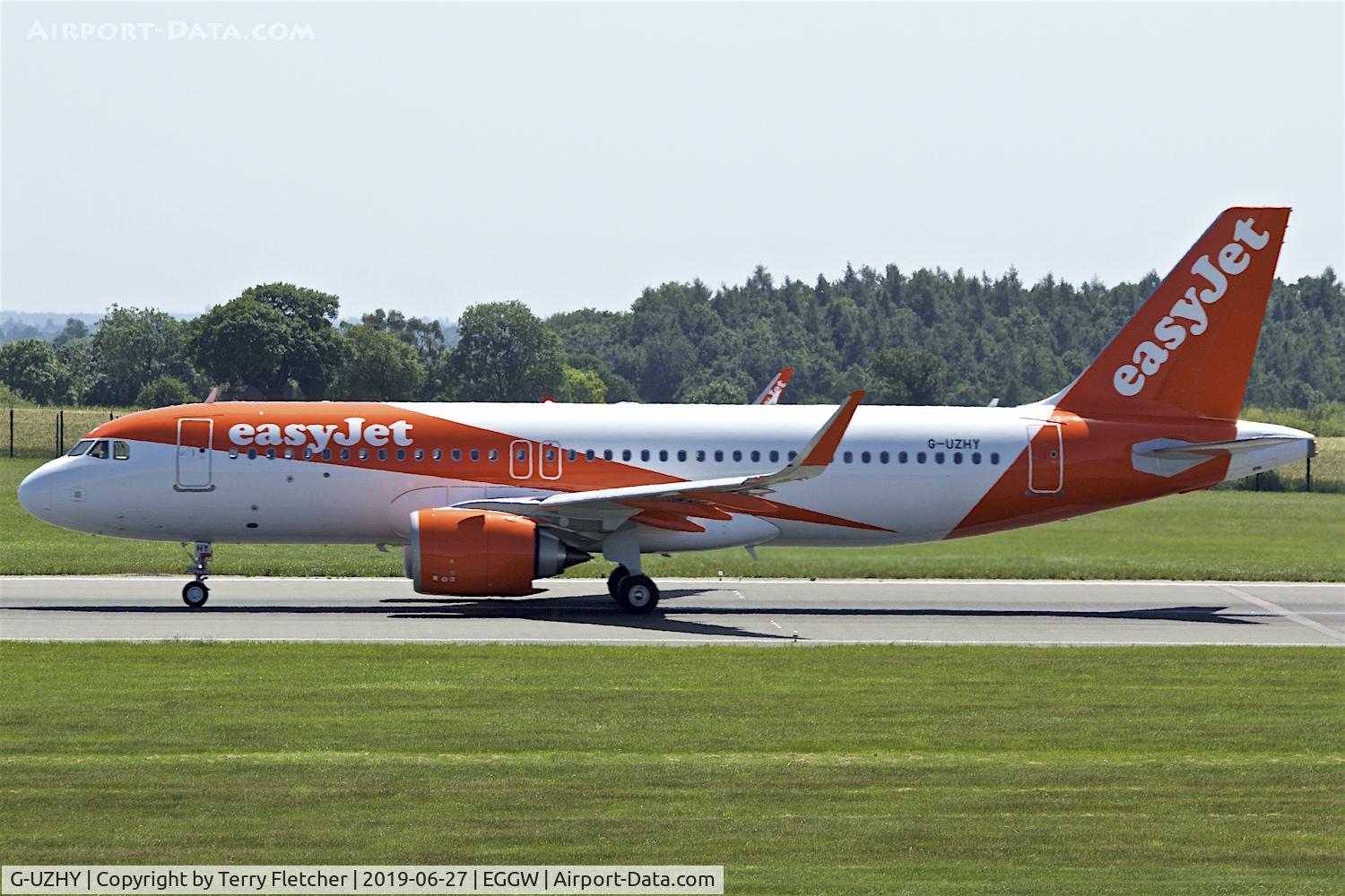 G-UZHY, 2018 Airbus A320-251N C/N 8920, At Luton
