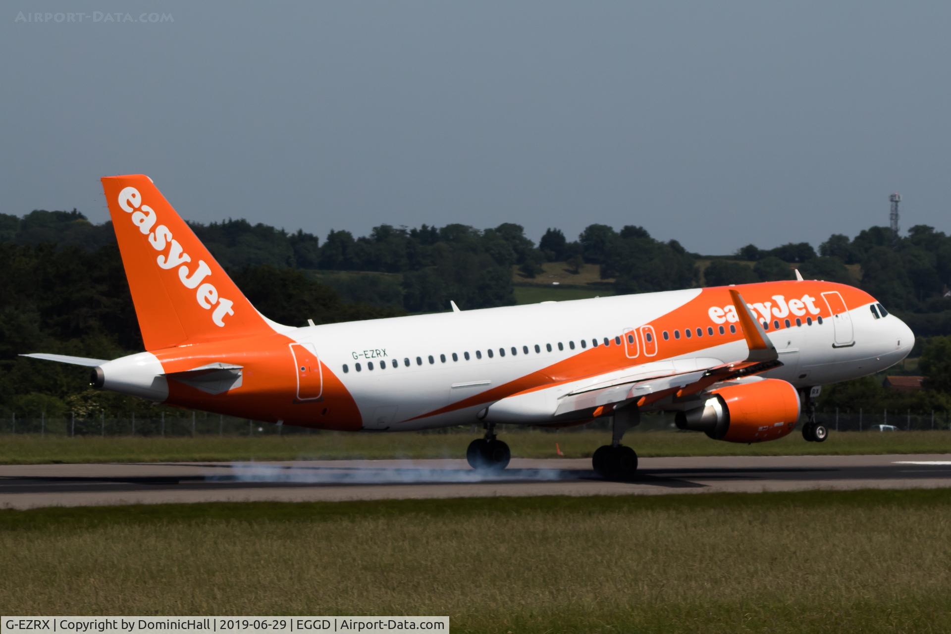 G-EZRX, 2018 Airbus A320-214 C/N 8321, Landing RWY 09