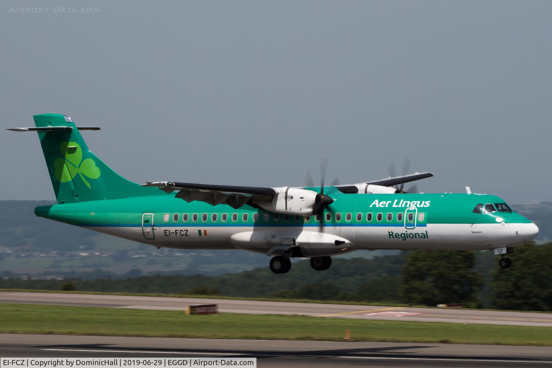 EI-FCZ, 2014 ATR 72-600 (72-212A) C/N 1159, Landing RWY 09
