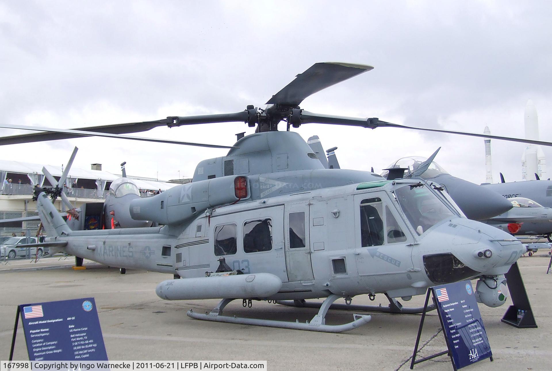 167998, Bell UH-1Y Venom C/N 55126, Bell UH-1Y Venom of the USM  at the Aerosalon 2011, Paris