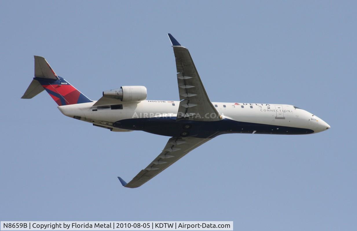 N8659B, 2002 Bombardier CRJ-200 (CL-600-2B19) C/N 7659, DTW spotting