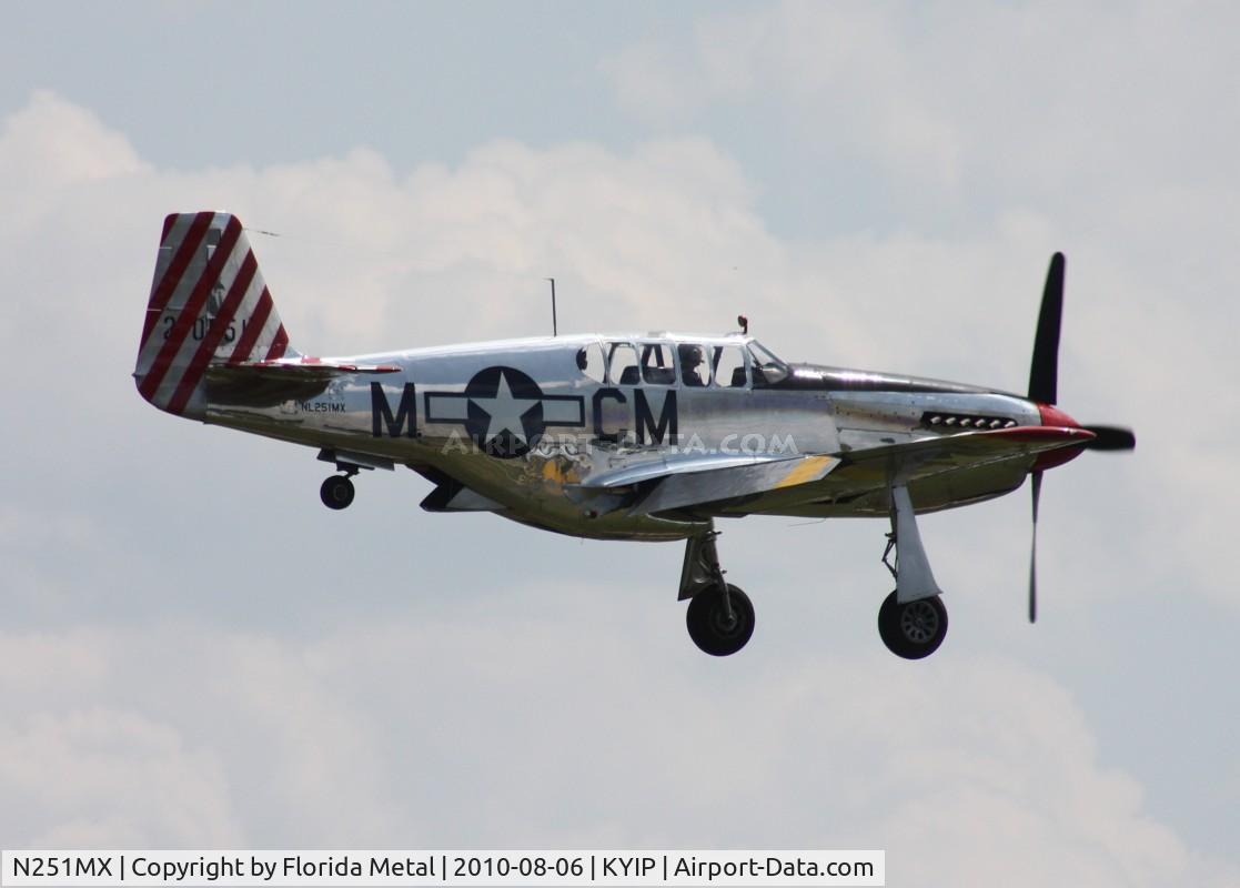 N251MX, 1943 North American P-51C-10 Mustang C/N 103-22730, Thunder Over Michigan 2010