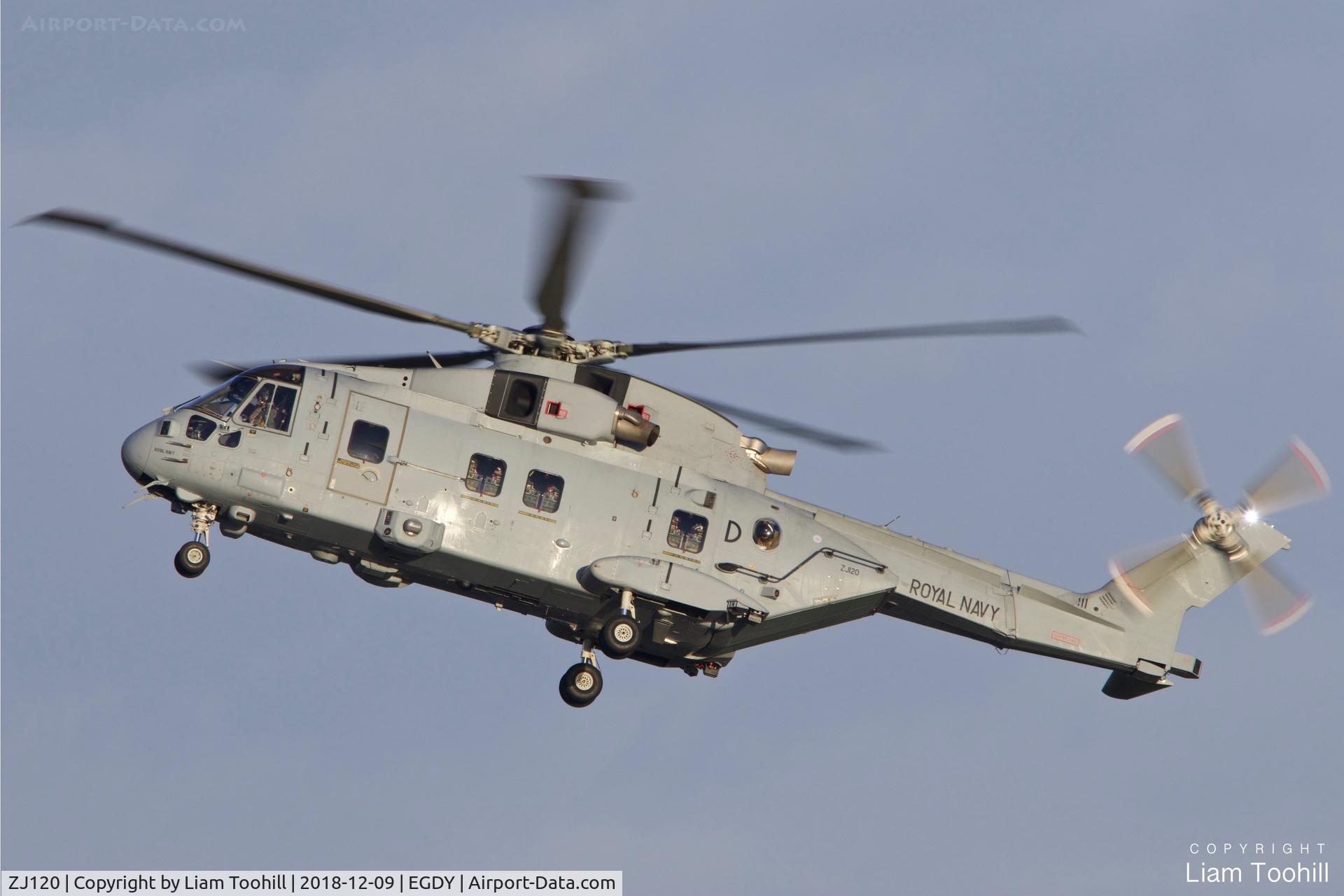 ZJ120, AgustaWestland EH-101 Merlin HC.4 C/N 50083/RAF04, ZJ120 returning to RNAS Yeovilton