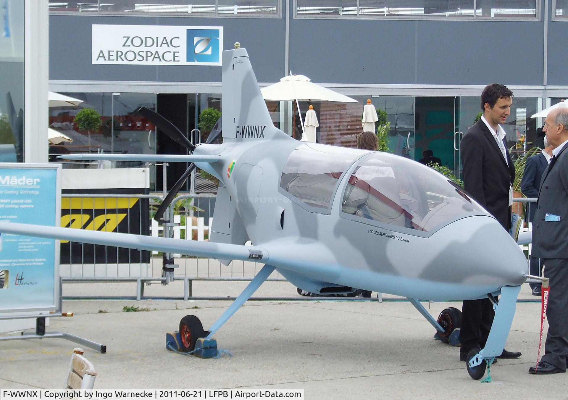 F-WWNX, 2011 LH Aviation LH-10 Ellipse C/N 002, LH Aviation LH-10 Ellipse (with Benin air force markings) at the Aerosalon 2011, Paris