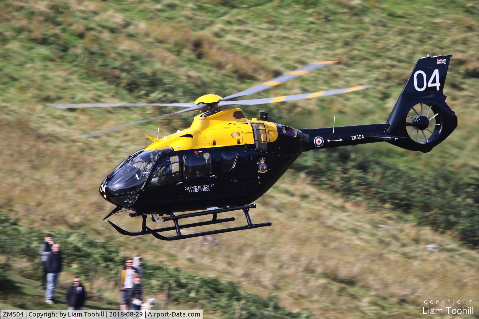 ZM504, 2016 Airbus Helicopters Juno HT.1 (EC-135T-3H) C/N 2001, ZM504 low level through the Mach Loop