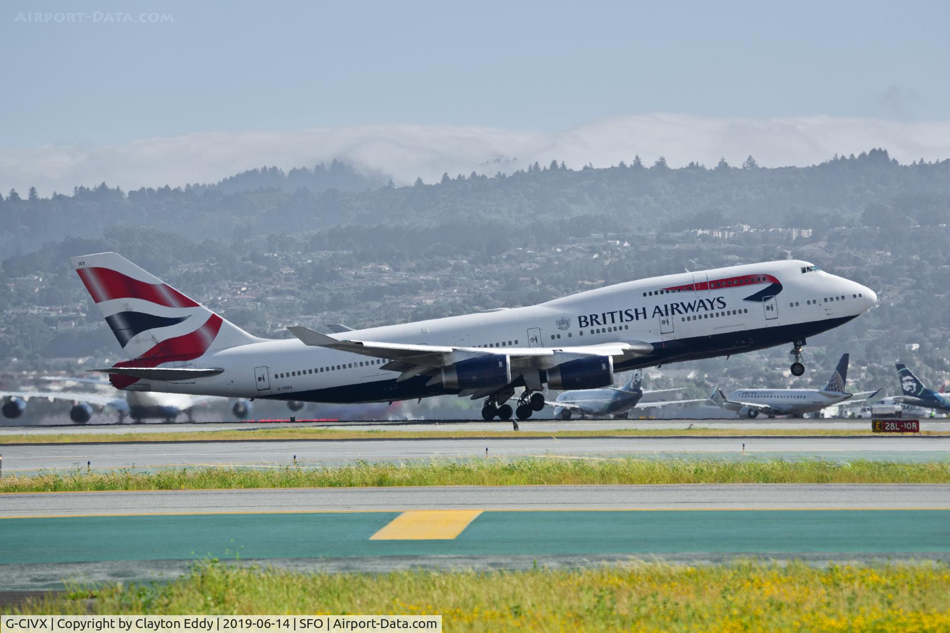 G-CIVX, 1998 Boeing 747-436 C/N 28852, SFO 2019.