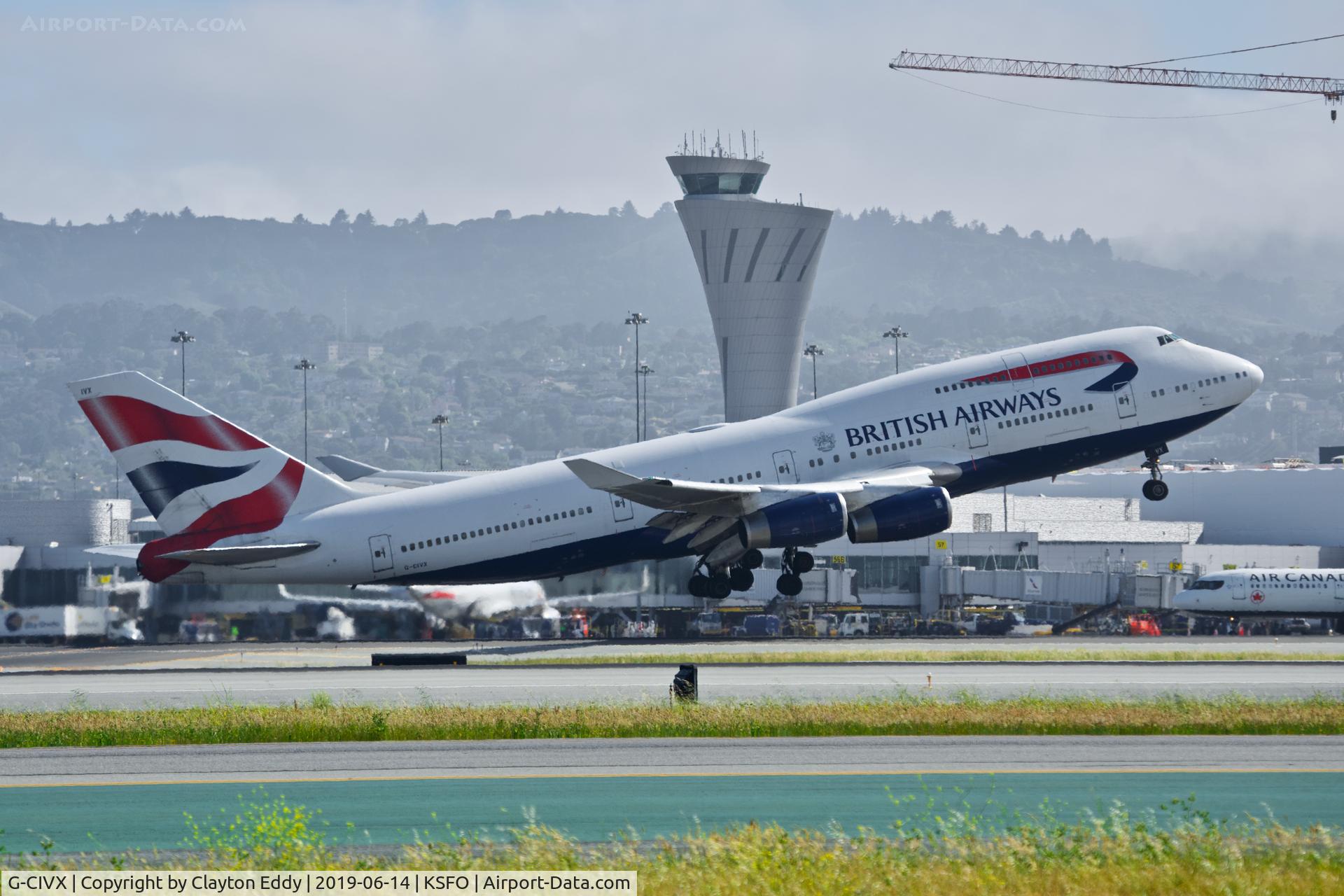 G-CIVX, 1998 Boeing 747-436 C/N 28852, SFO 2019.