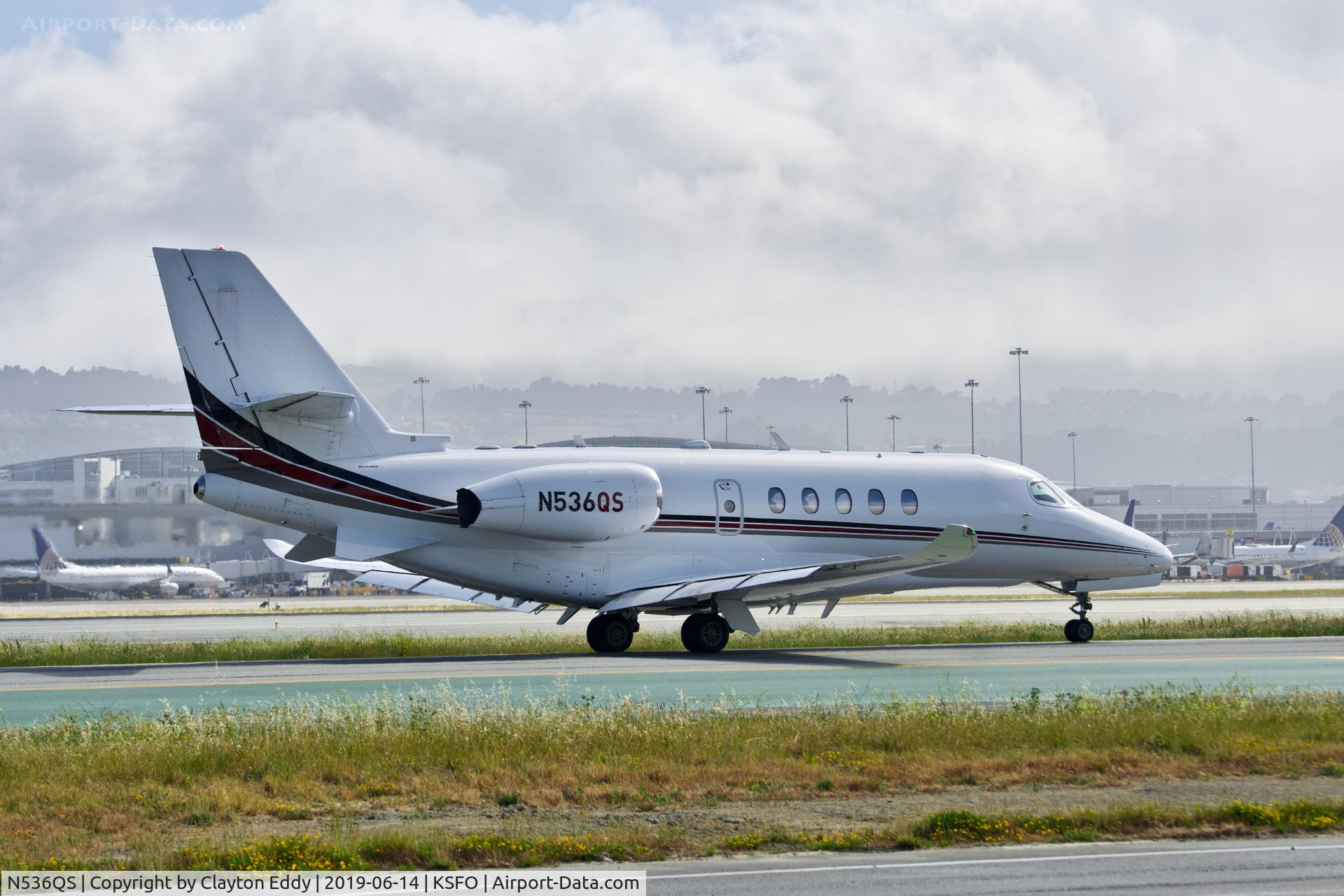N536QS, 2017 Cessna 680A Citation Latitude C/N 680A-0079, SFO 2019.