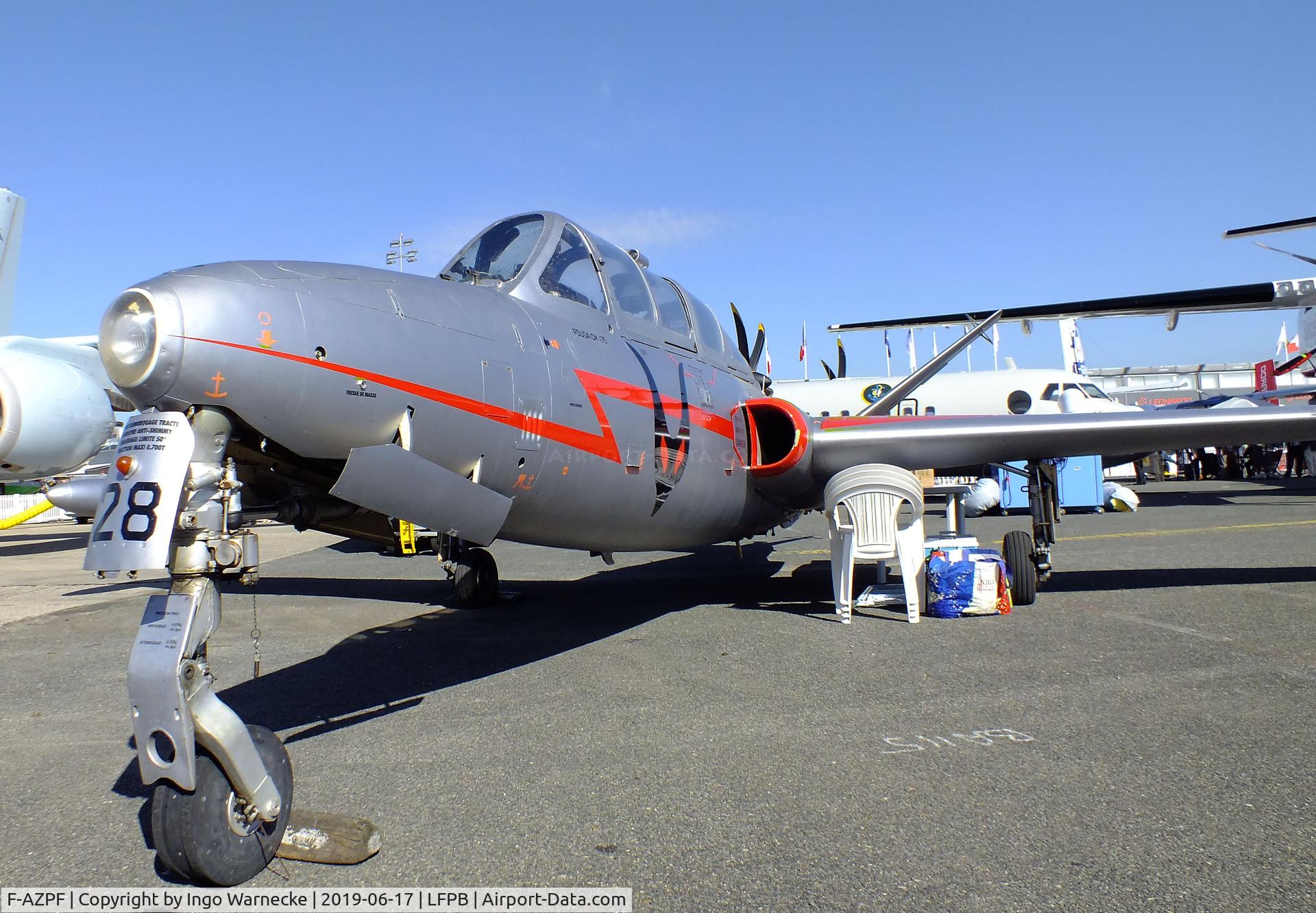 F-AZPF, Fouga CM-175 Zephyr C/N 28, Fouga CM.175 Zephyr at the Aerosalon 2019, Paris