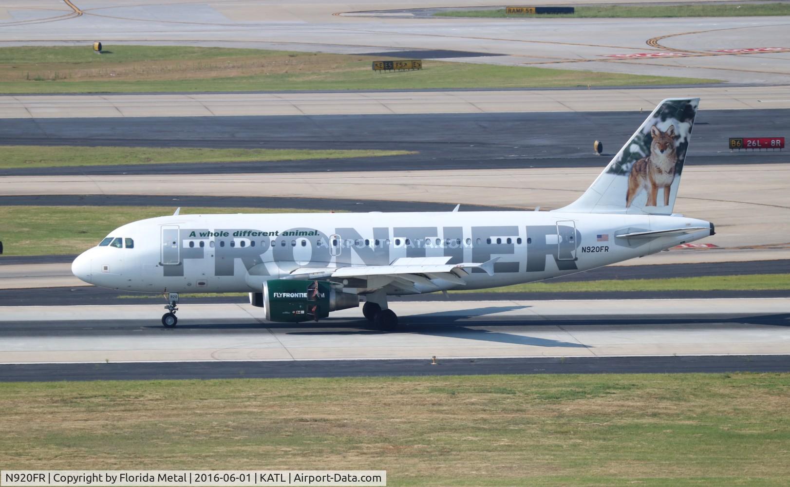 N920FR, 2003 Airbus A319-111 C/N 1997, ATL spotting