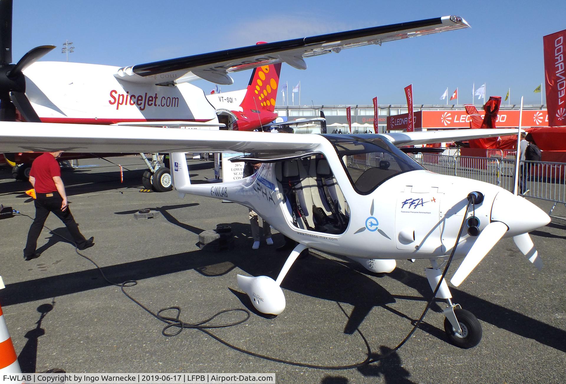F-WLAB, 2018 Pipistrel Alpha Electro C/N Not found F-WLAB, Pipistrel Alpha Electro with electric motor at the Aerosalon 2019, Paris