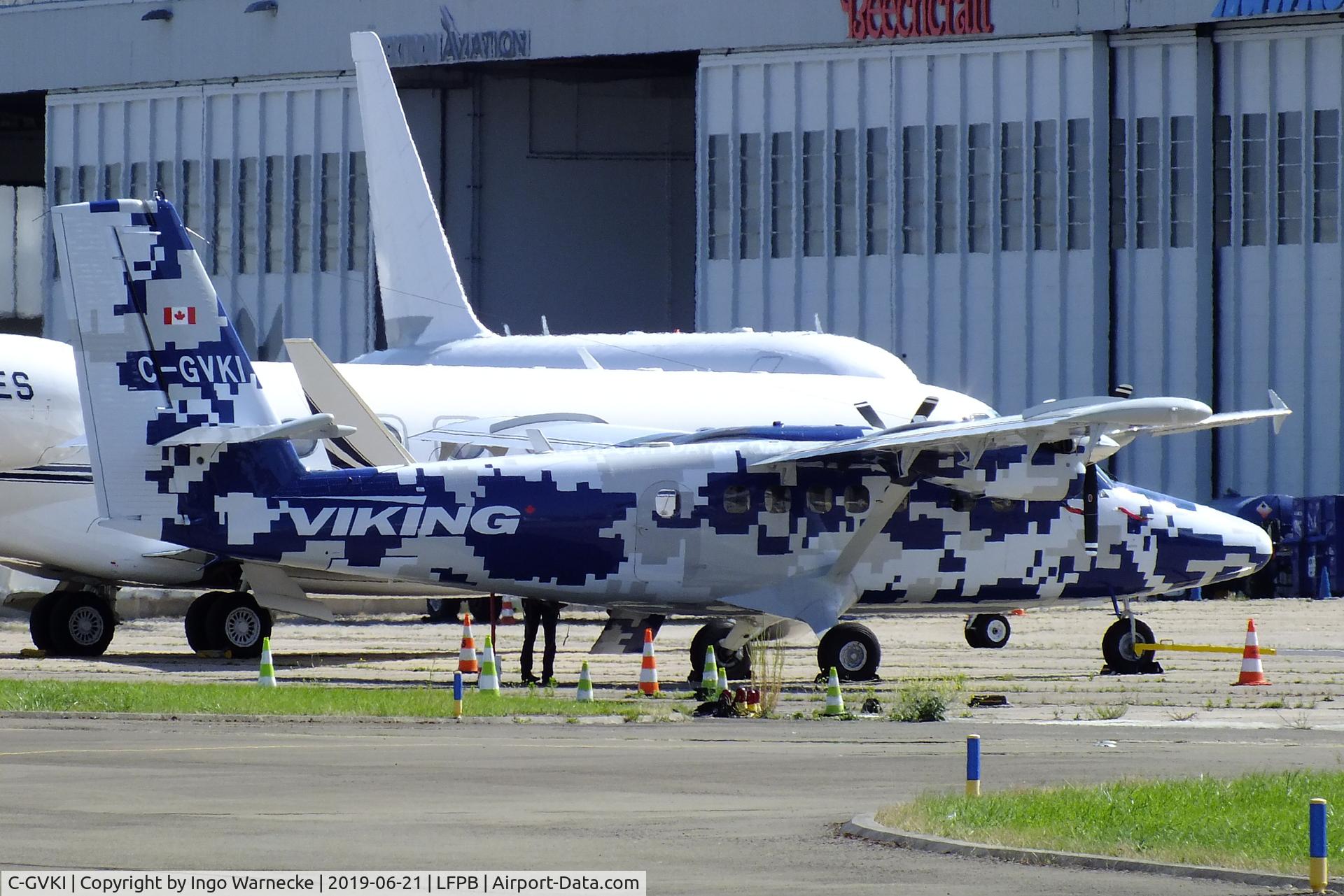 C-GVKI, 2014 Viking DHC-6-400 Twin Otter C/N 897, Viking (De Havilland Canada) DHC-6-400 Twin Otter at the Aerosalon 2019, Paris but parked outside the static display