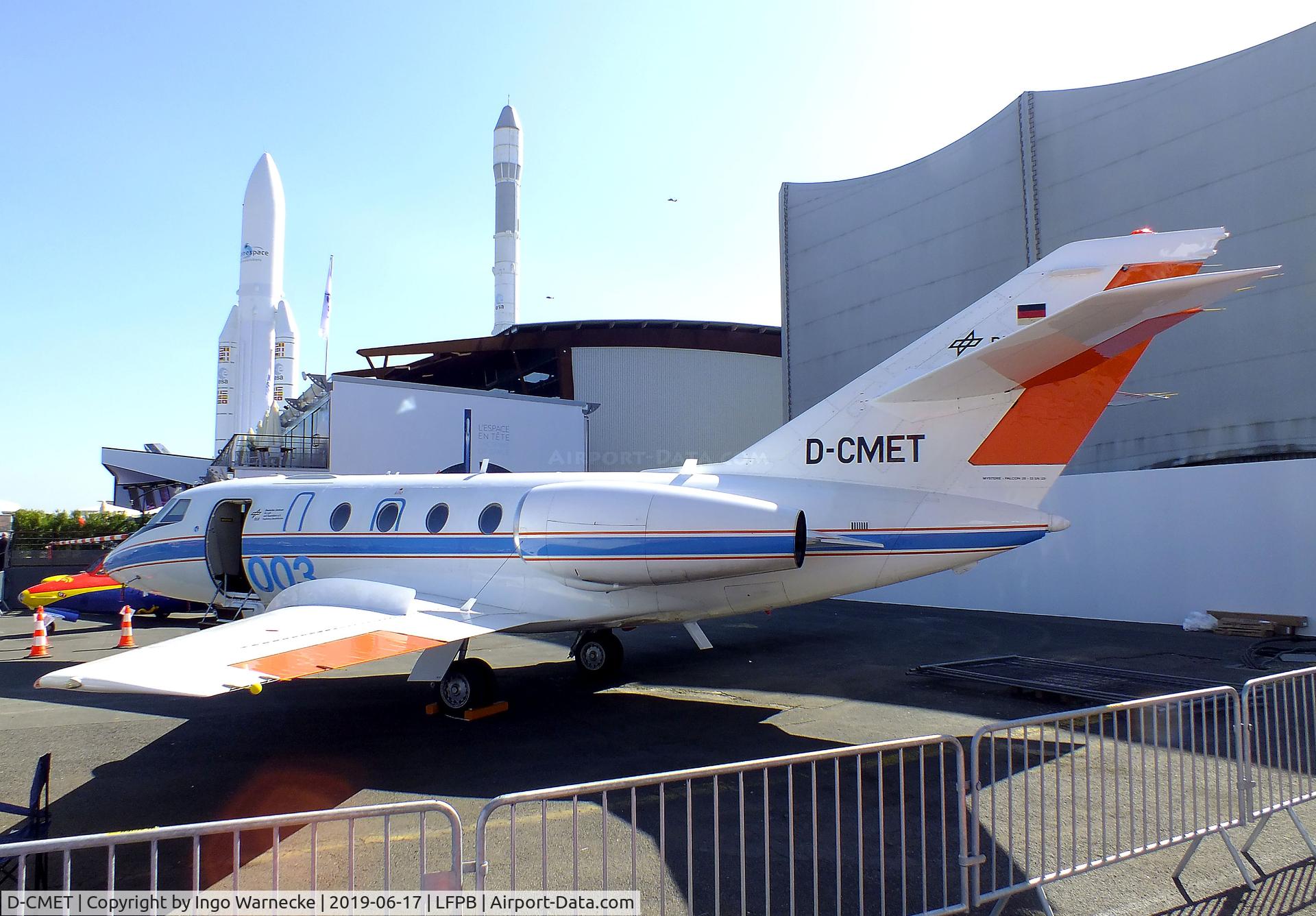 D-CMET, 1976 Dassault Falcon (Mystere) 20E-5 C/N 329, Dassault Falcon 20E-5 of the DLR at the Aerosalon 2019, Paris