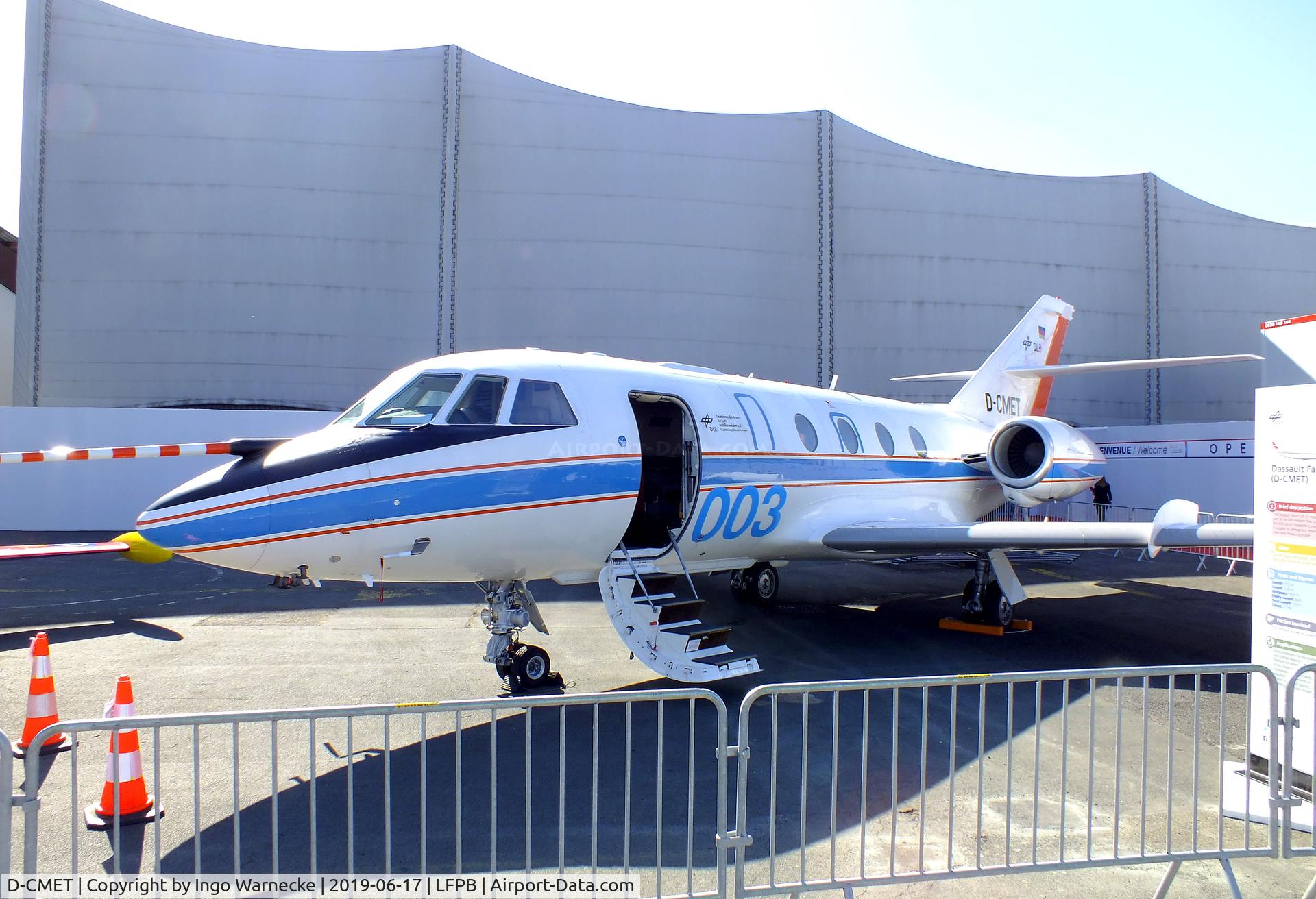 D-CMET, 1976 Dassault Falcon (Mystere) 20E-5 C/N 329, Dassault Falcon 20E-5 of the DLR at the Aerosalon 2019, Paris