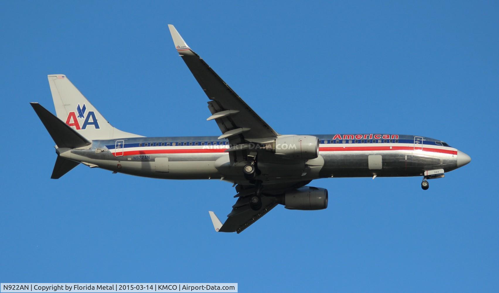 N922AN, 1999 Boeing 737-823 C/N 29523, MCO spotting