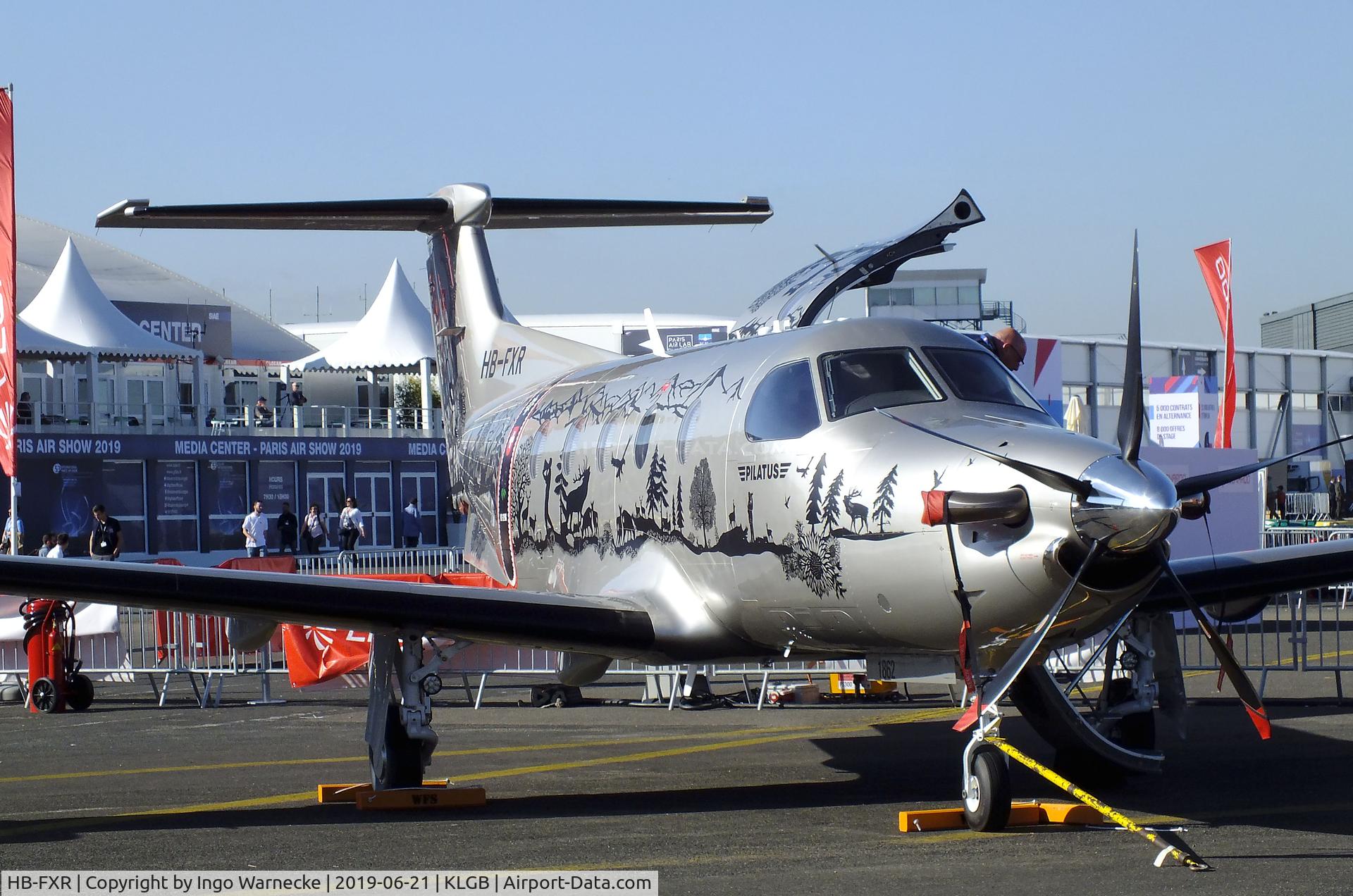 HB-FXR, 2019 Pilatus PC-12-NG C/N 1862, Pilatus PC-12-NG at the Aerosalon 2019, Paris