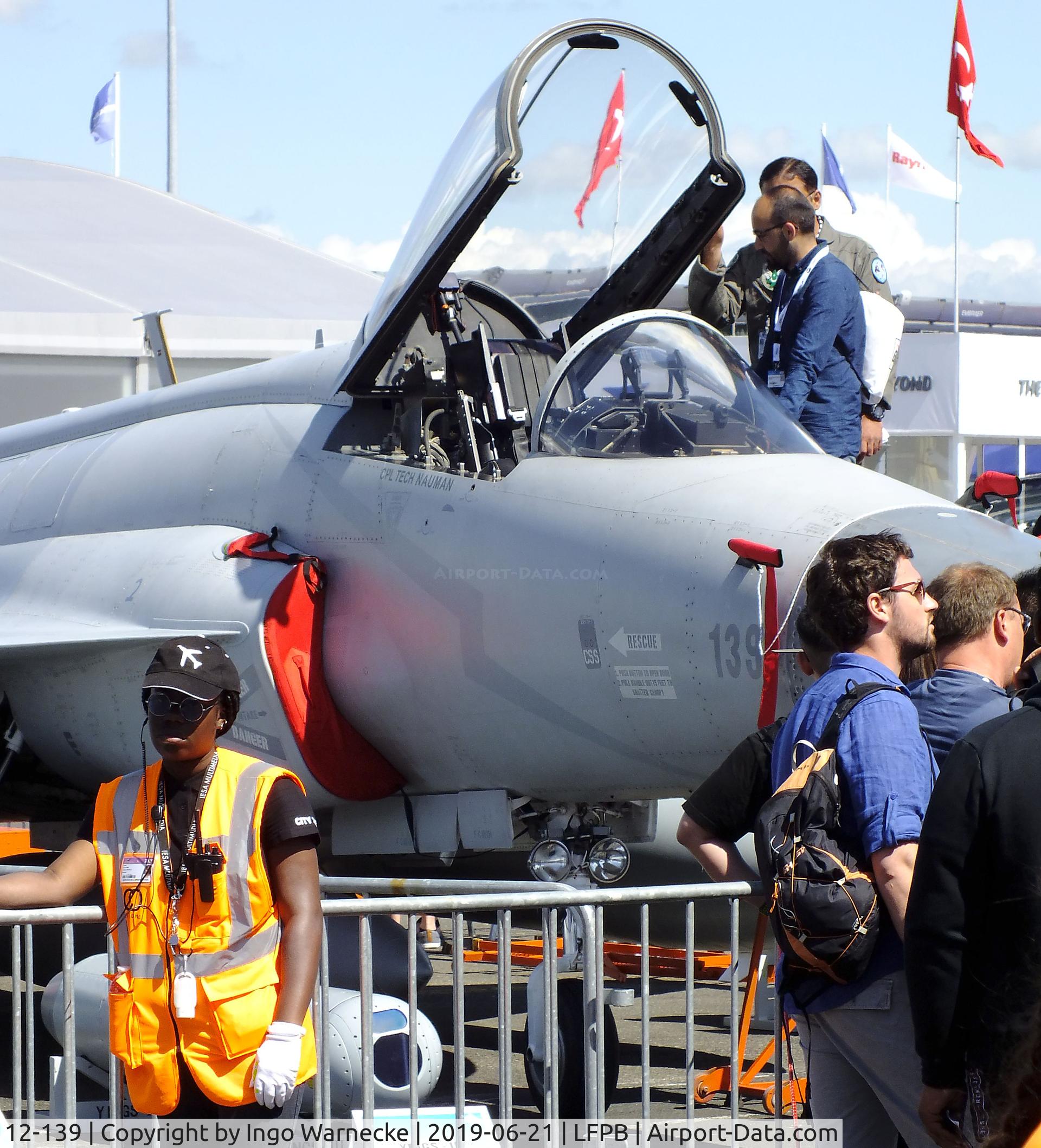 12-139, PAC JF-17 Thunder C/N FC10131, PAC JF-17 Thunder / CAC FC-1 Xiao Long of the Pakistan Air Force at the Aerosalon 2019, Paris
