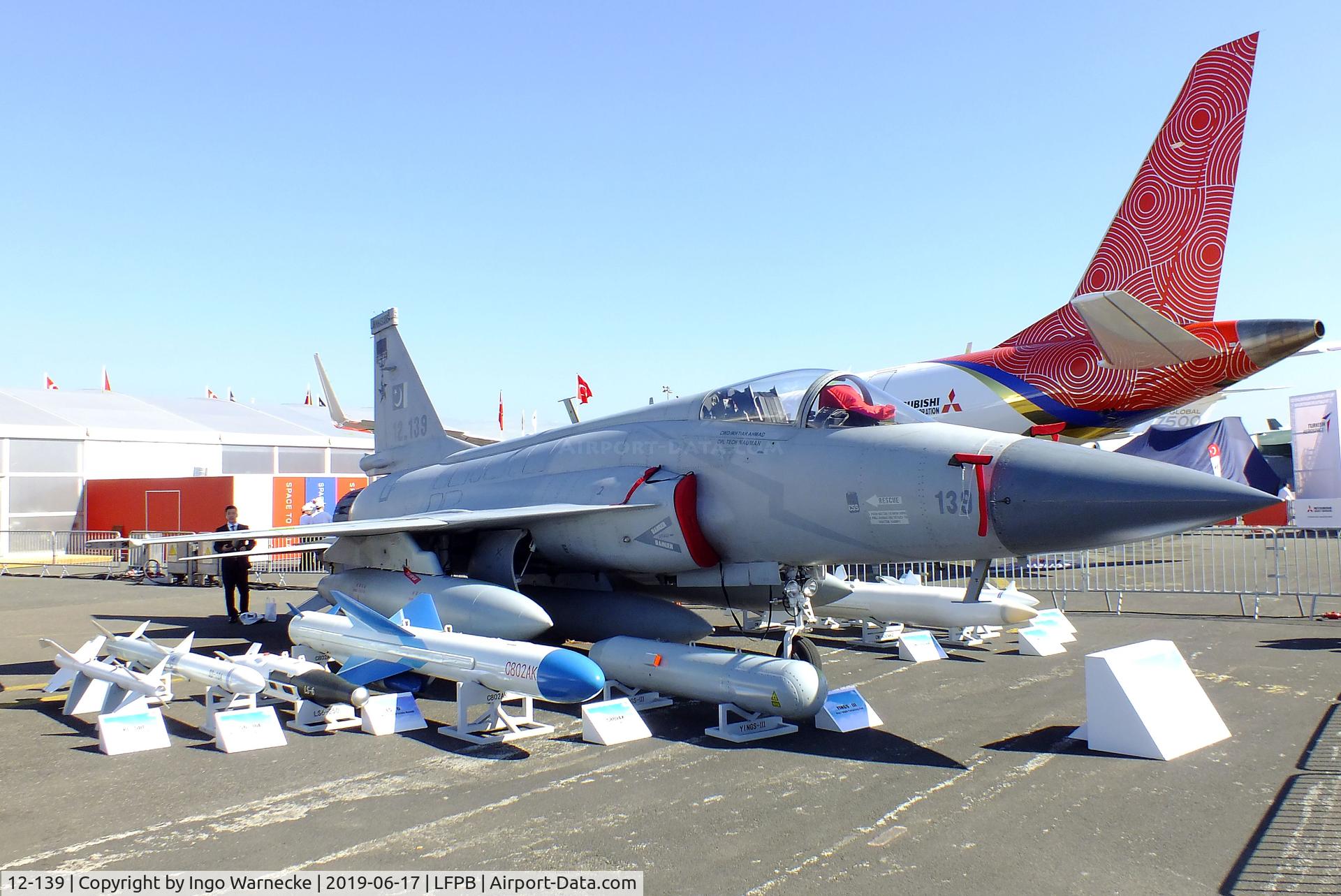 12-139, PAC JF-17 Thunder C/N FC10131, PAC JF-17 Thunder / CAC FC-1 Xiao Long of the Pakistan Air Force at the Aerosalon 2019, Paris