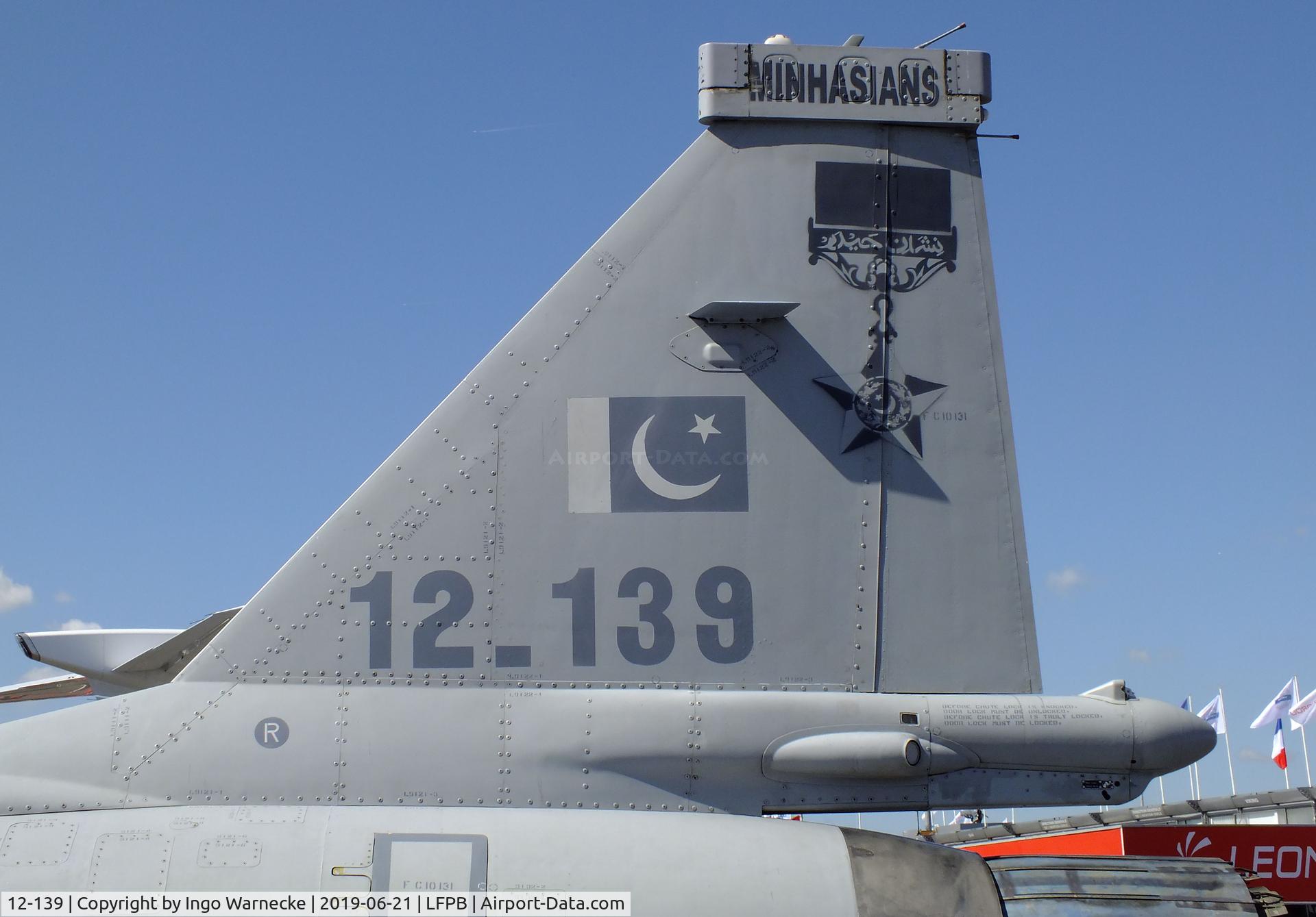 12-139, PAC JF-17 Thunder C/N FC10131, PAC JF-17 Thunder / CAC FC-1 Xiao Long of the Pakistan Air Force at the Aerosalon 2019, Paris