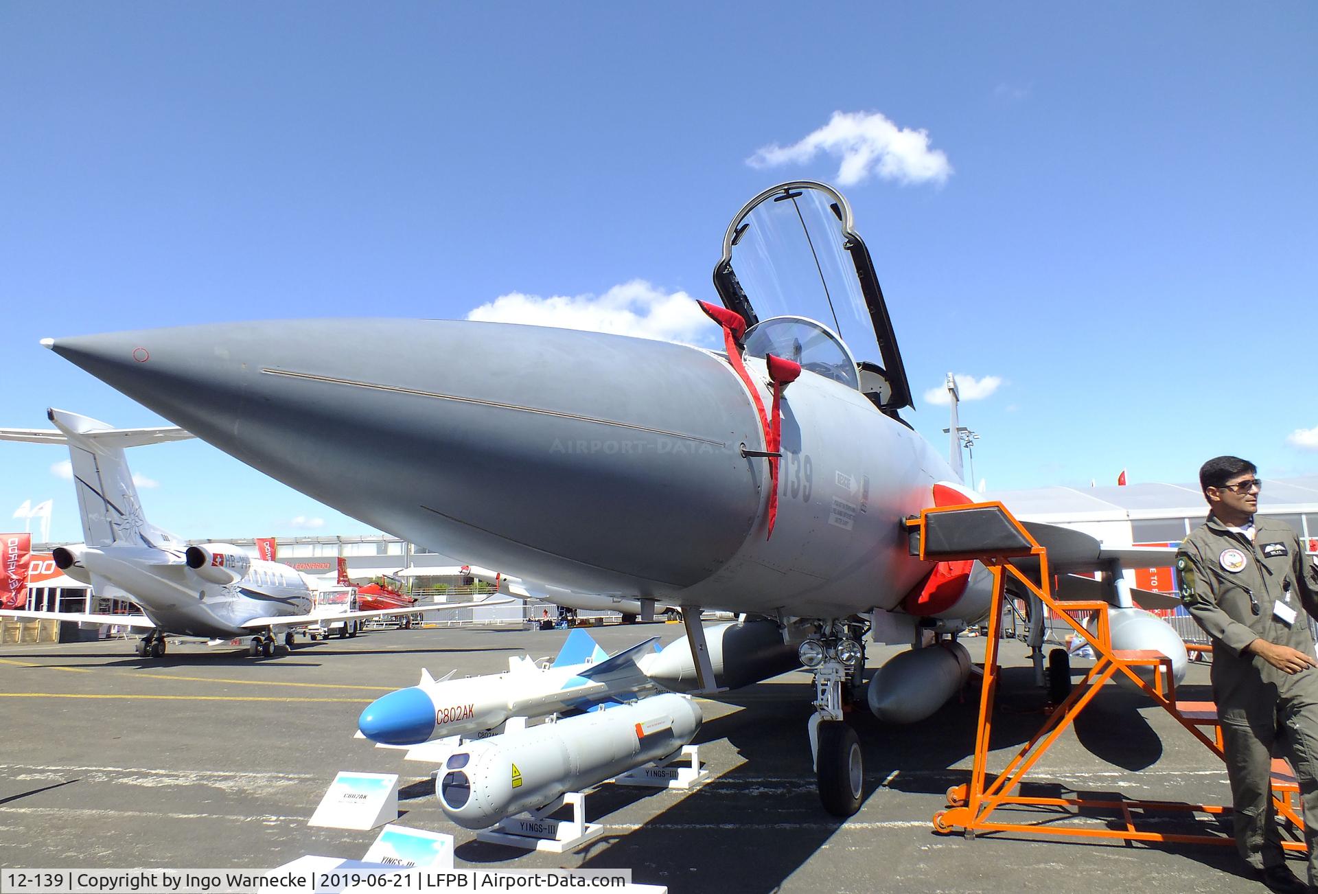 12-139, PAC JF-17 Thunder C/N FC10131, PAC JF-17 Thunder / CAC FC-1 Xiao Long of the Pakistan Air Force at the Aerosalon 2019, Paris